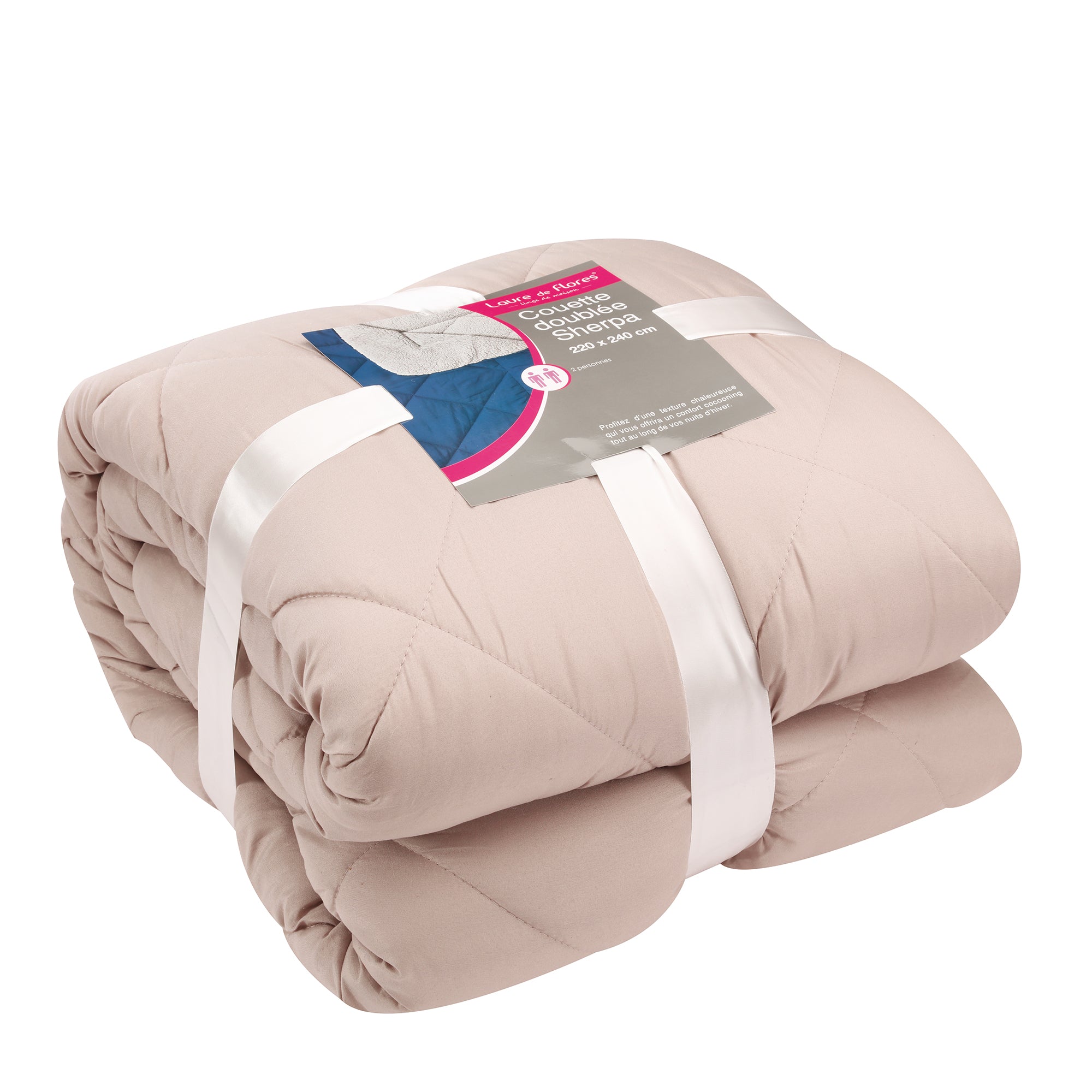 Couette doublée sherpa 220x240cm