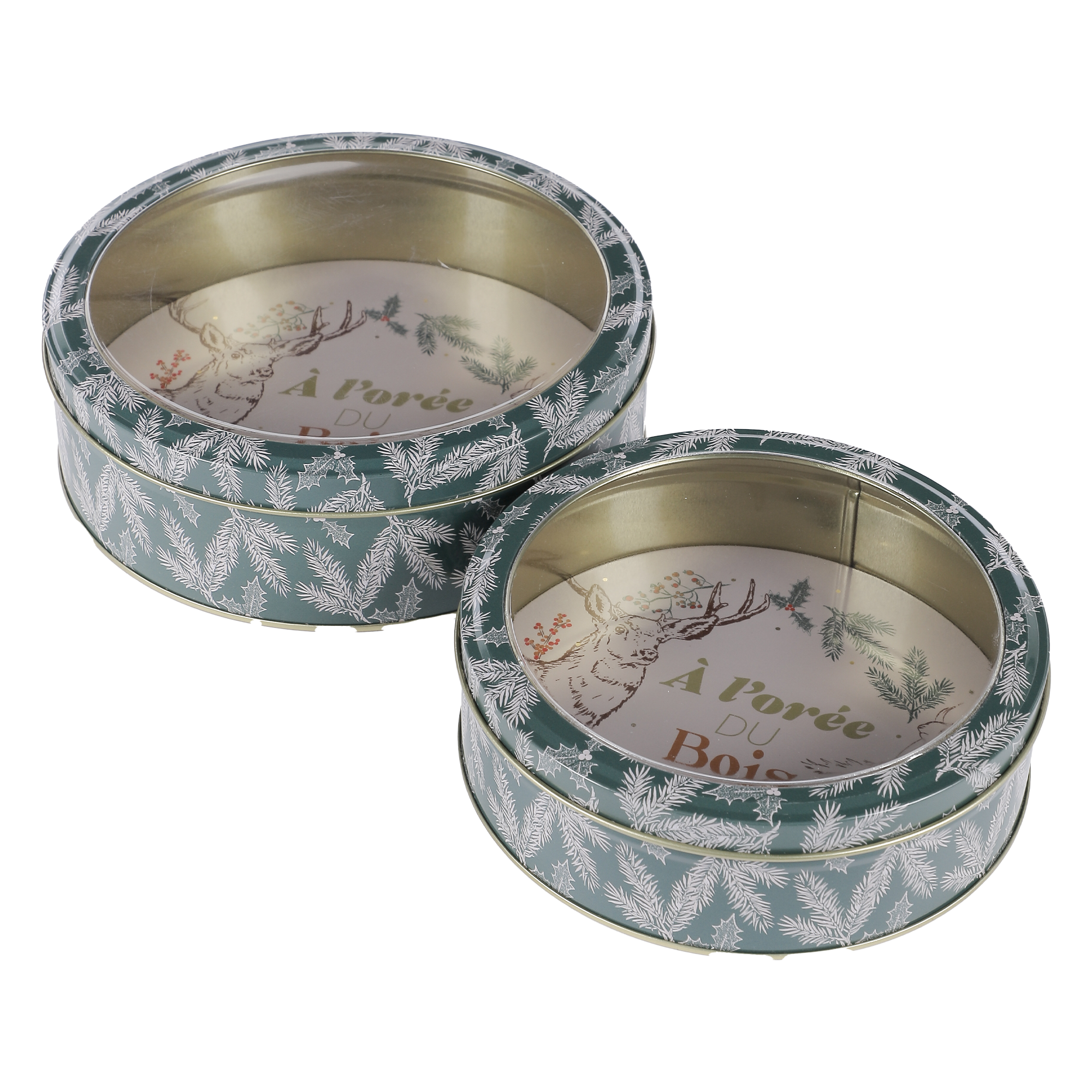 2 boîtes à cookies  - Vert