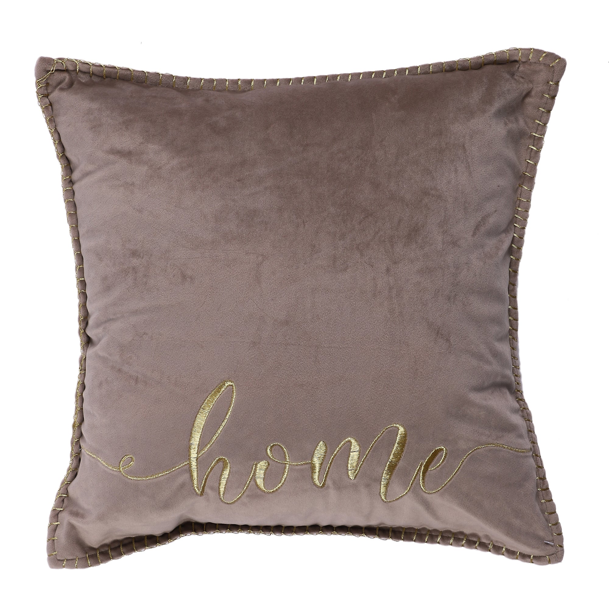 Coussin en velours avec mots