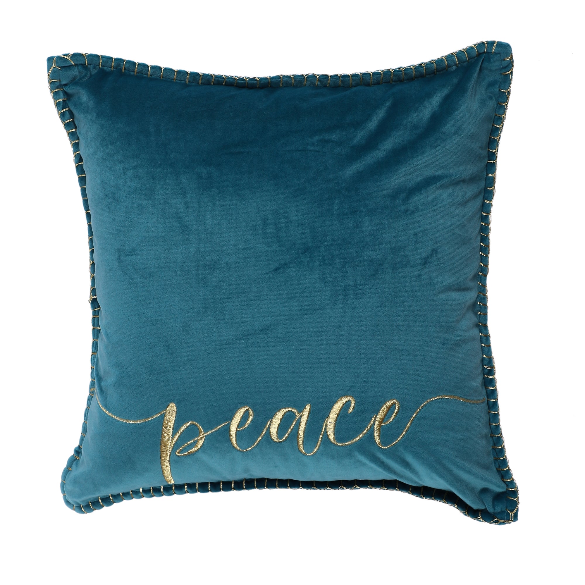 Coussin en velours avec mots