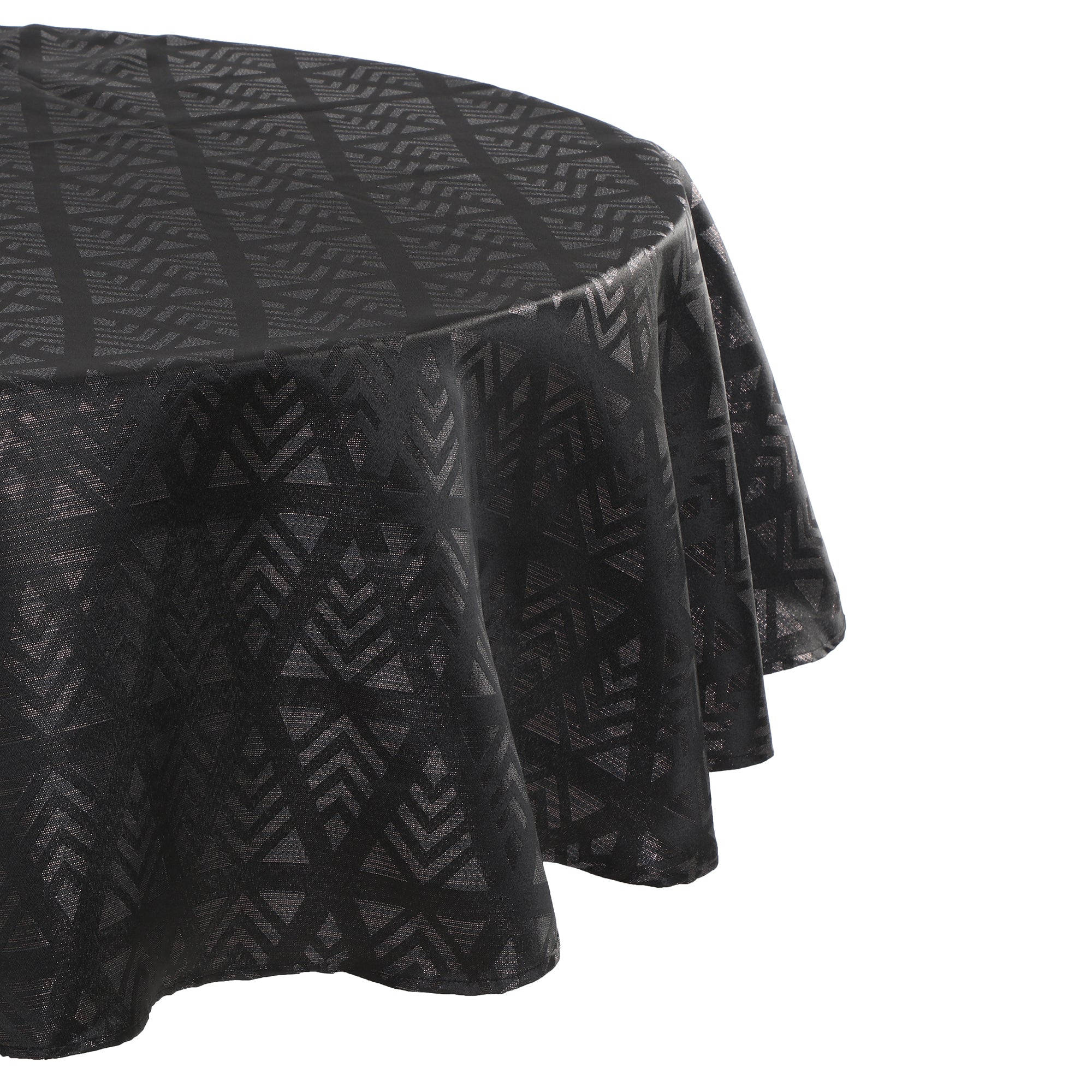 Nappe de Noël ronde 180cm - Noir