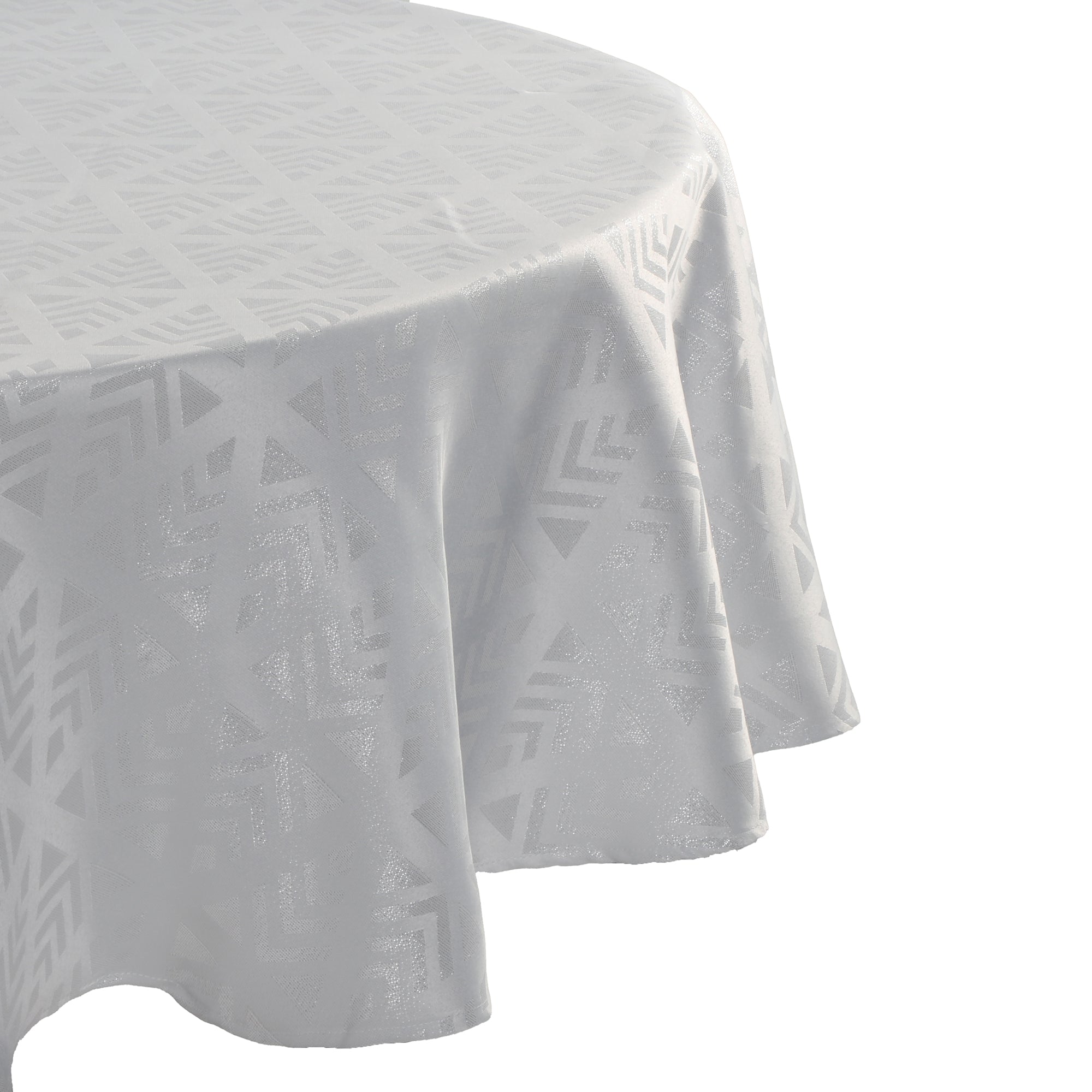 Nappe de Noël ronde 180cm - Blanc