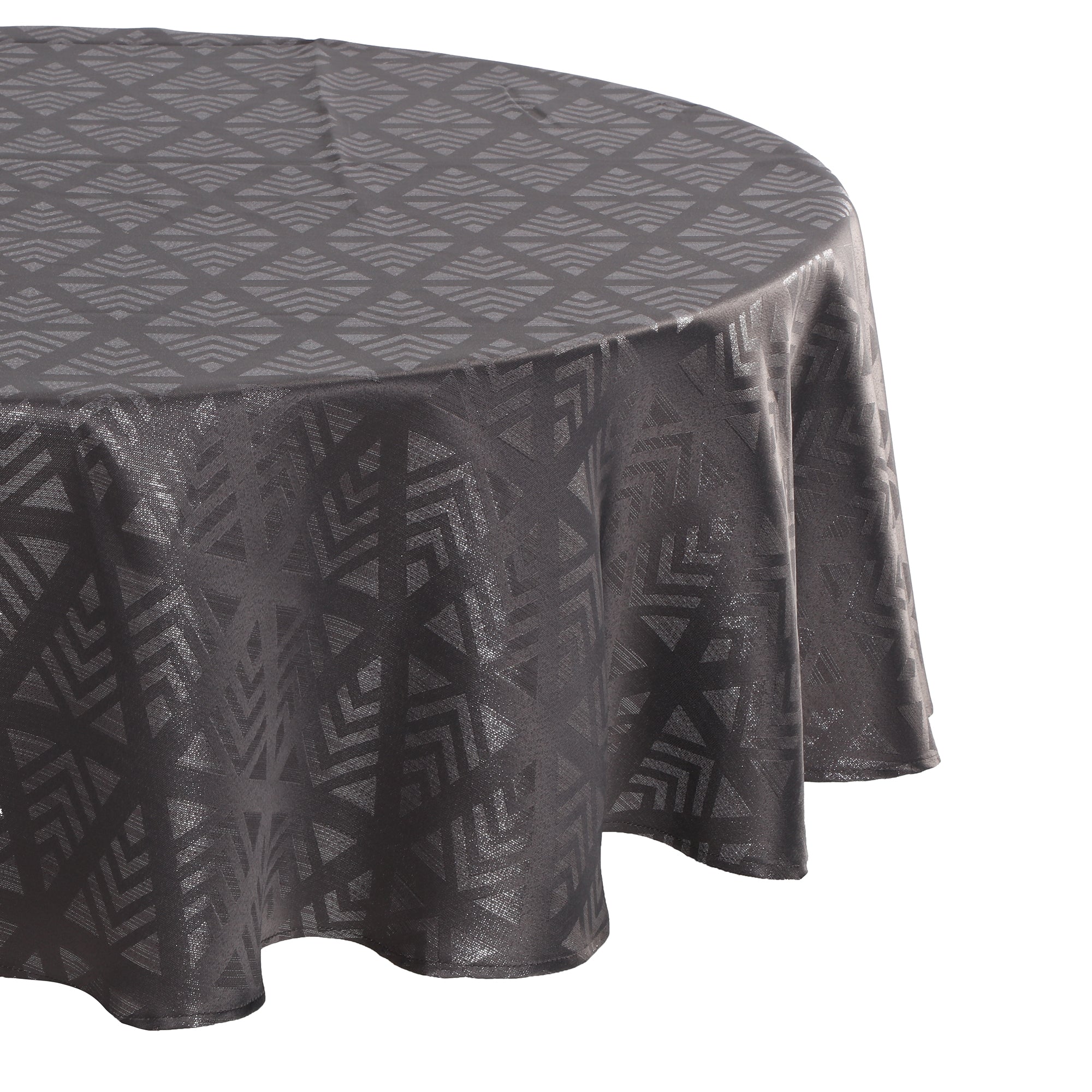Nappe de Noël ronde 180cm - Gris