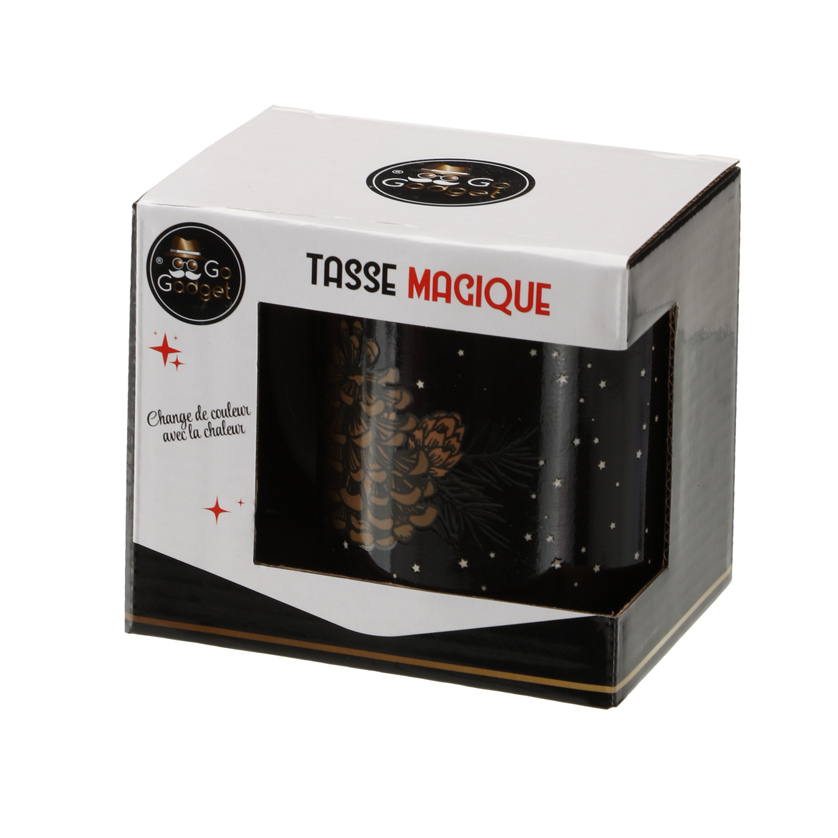 Mug magique change de couleurs  - Noir