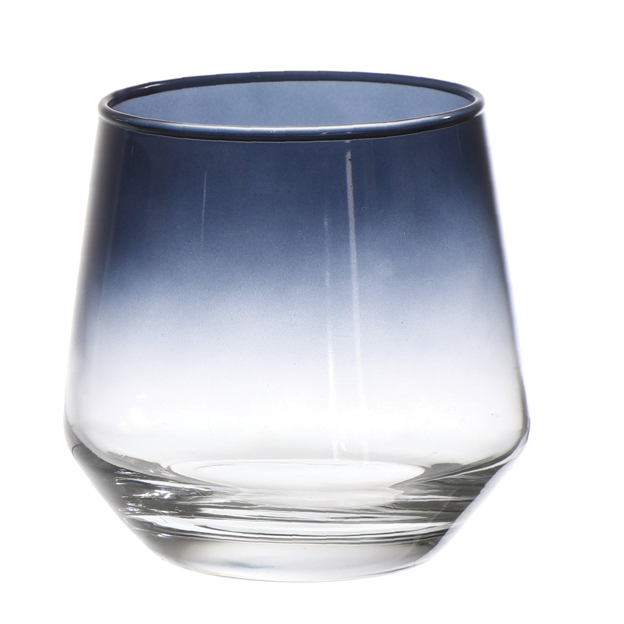3 verres à eau en verre fumé