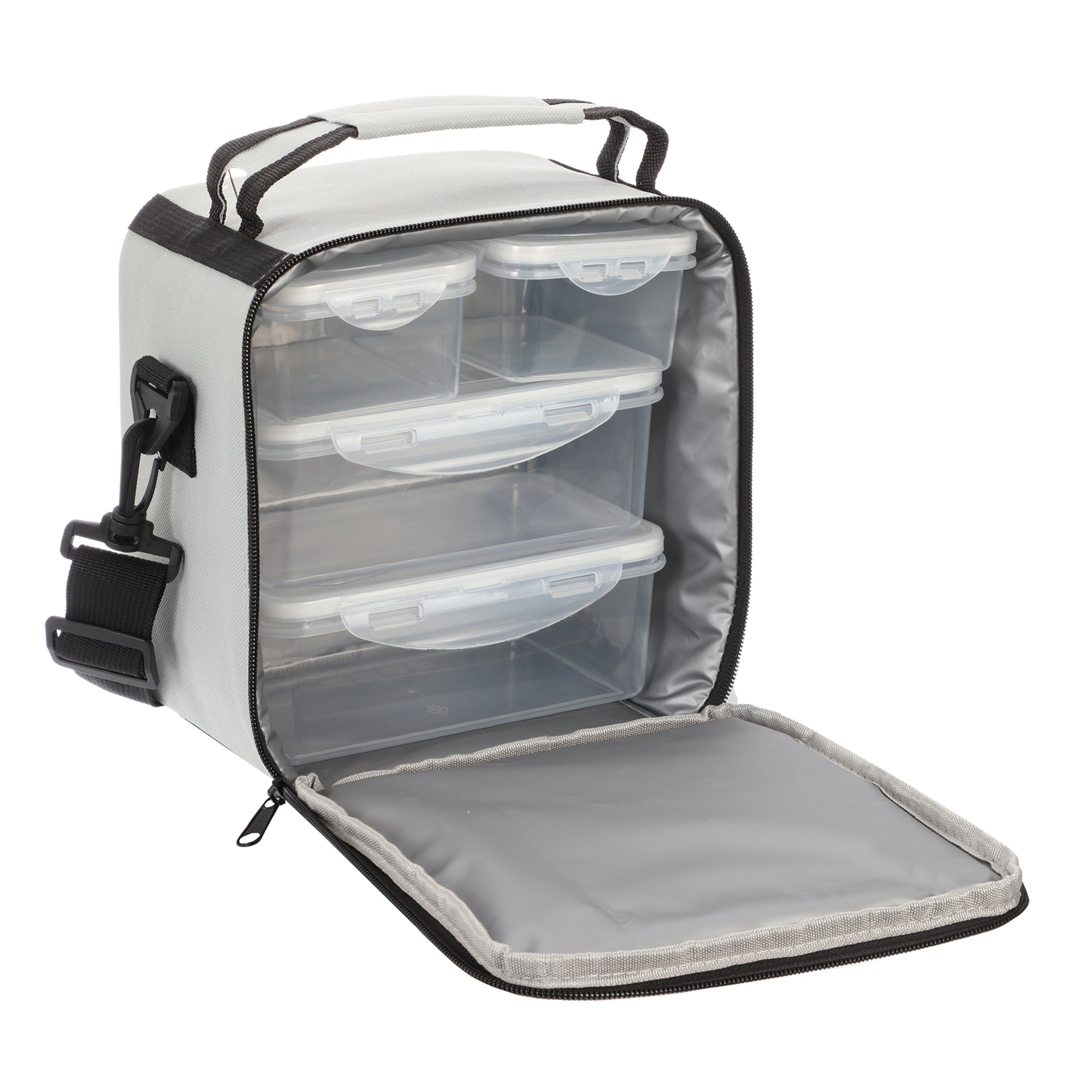 Sac isotherme avec boîtes hermétiques  - Gris