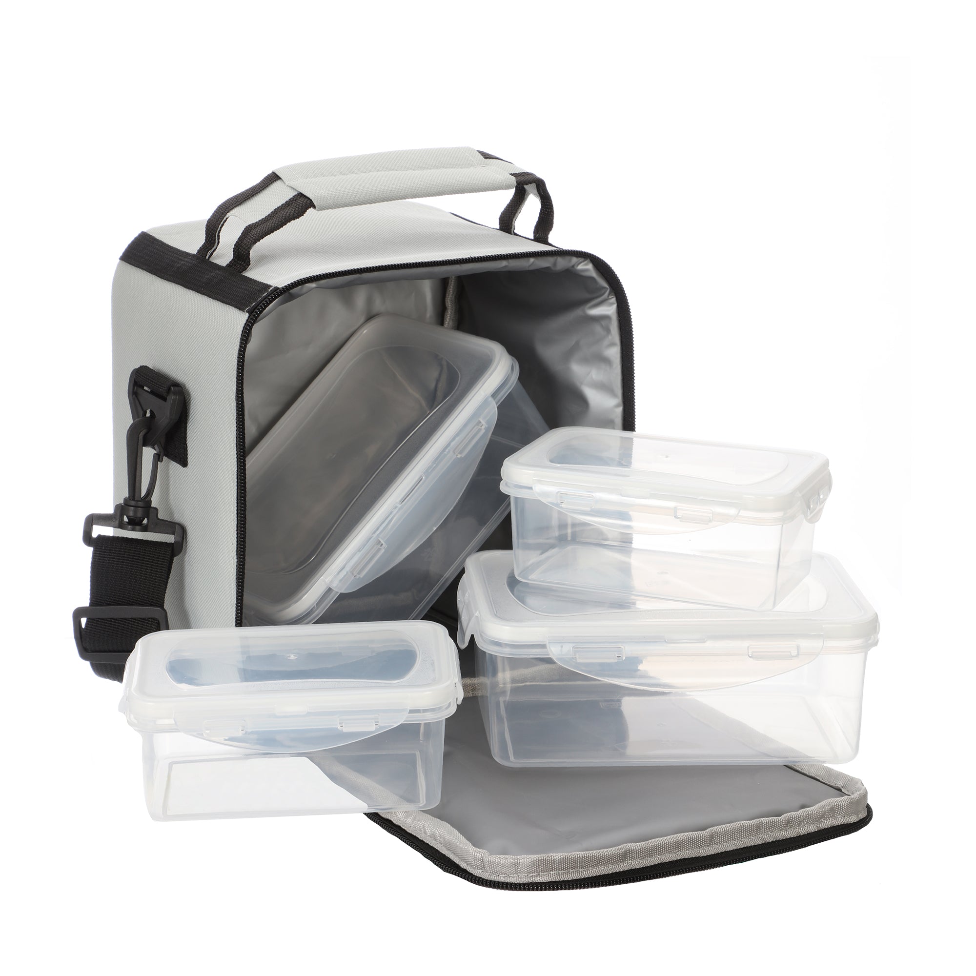 Sac isotherme avec boîtes hermétiques  - Gris