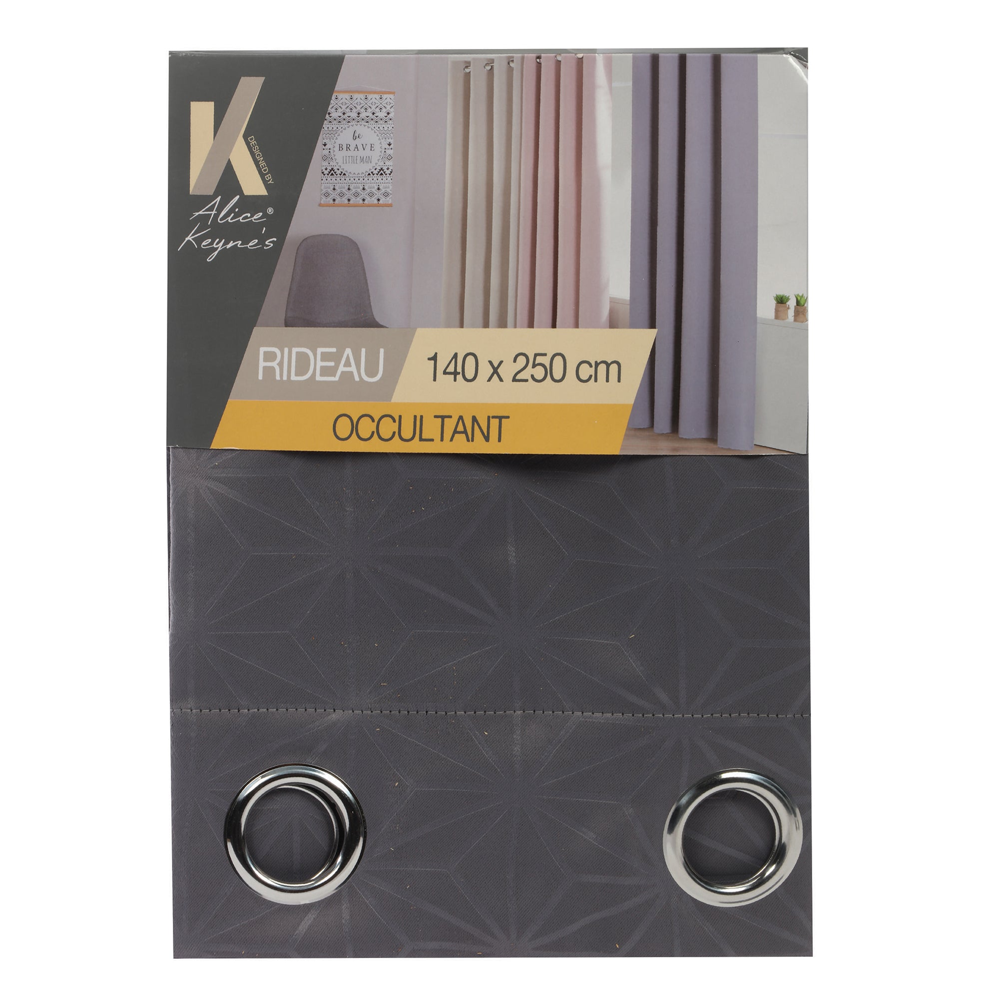 Rideau occultant 140x250cm - Marron