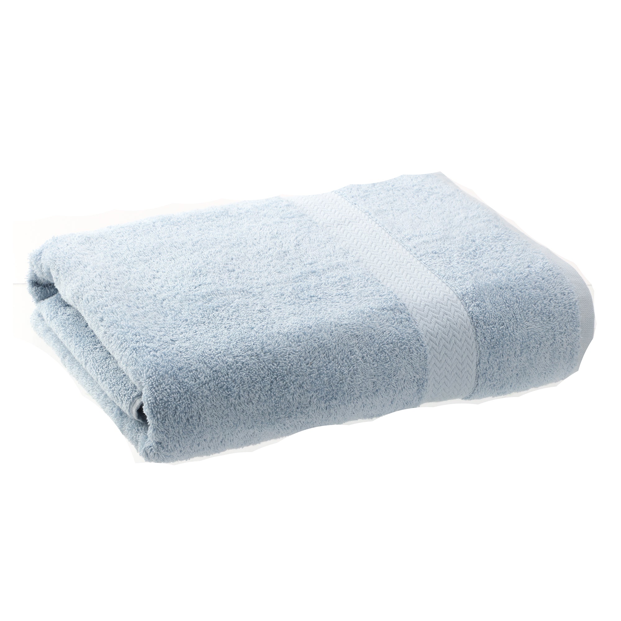 Drap de bain bleu 90x145 cm
