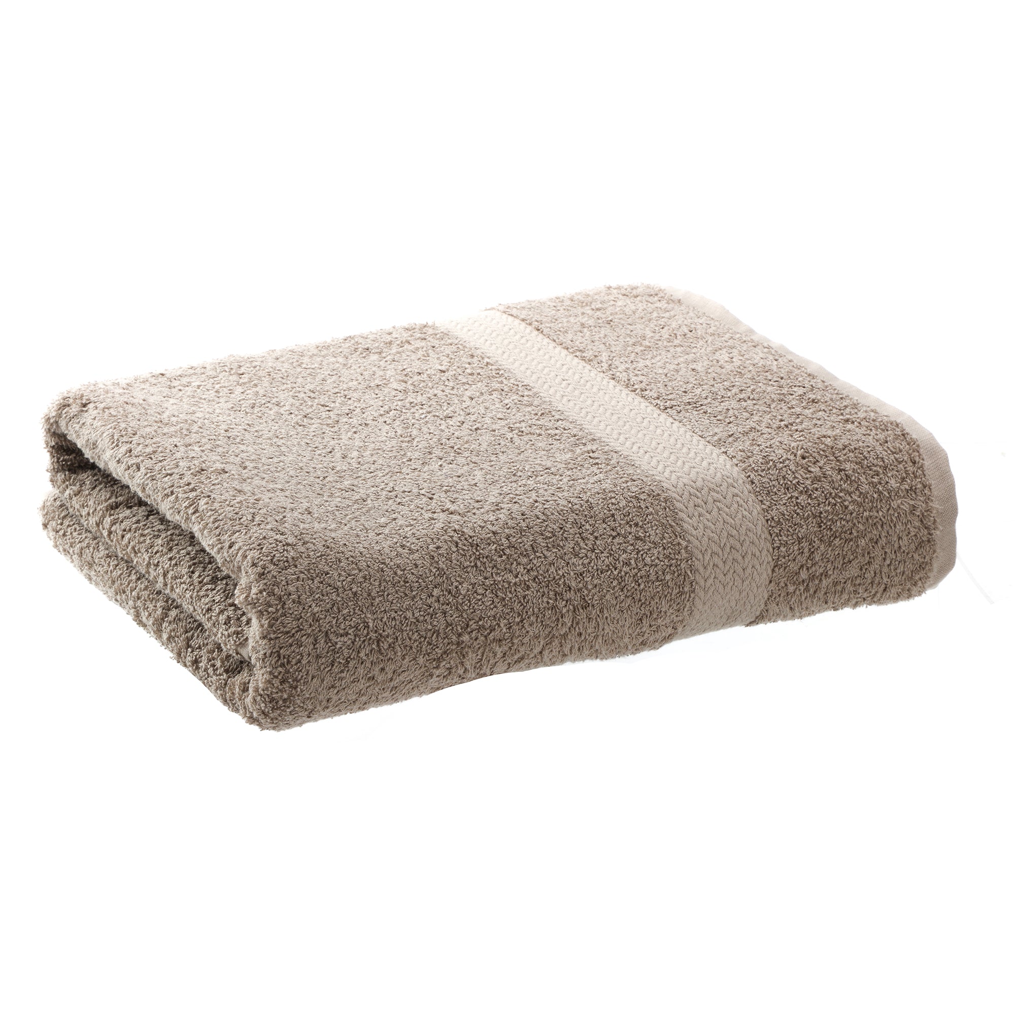 Drap de bain taupe 90x145 cm