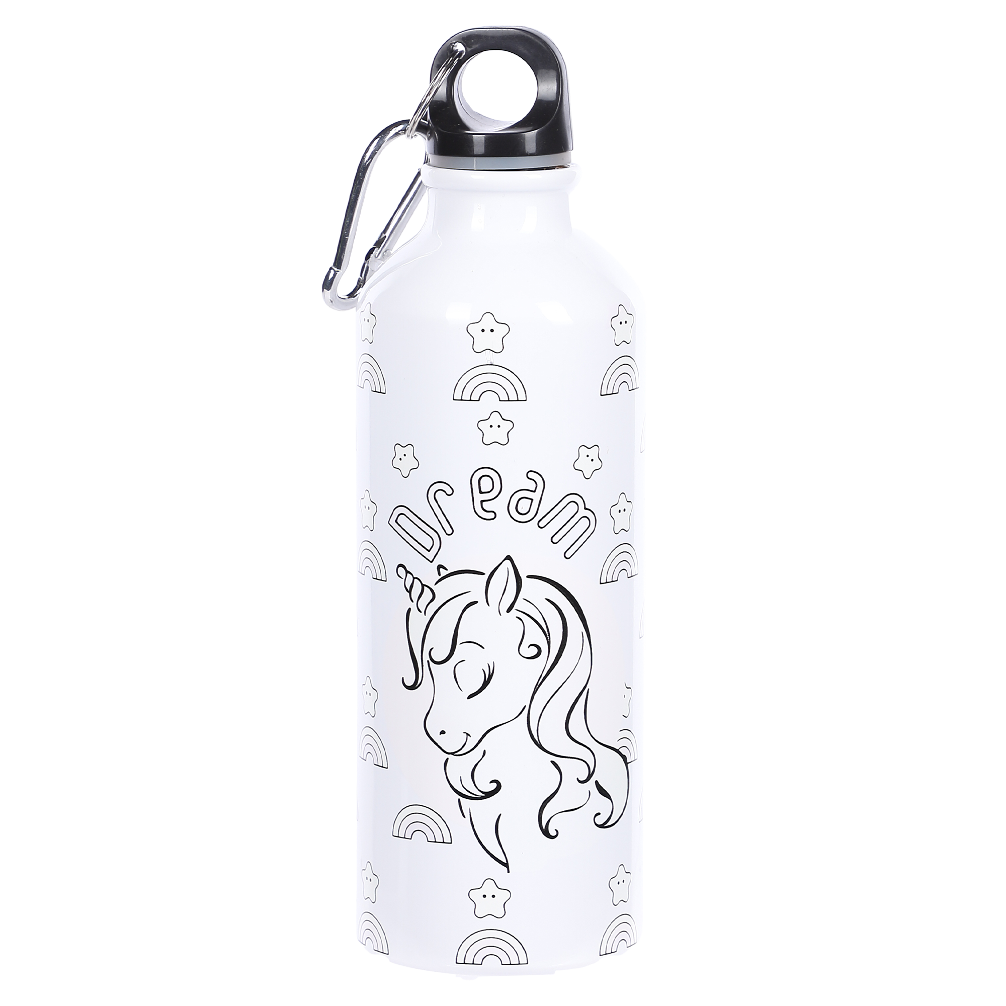 Gourde en aluminium changeant de couleur 500ml - Vert