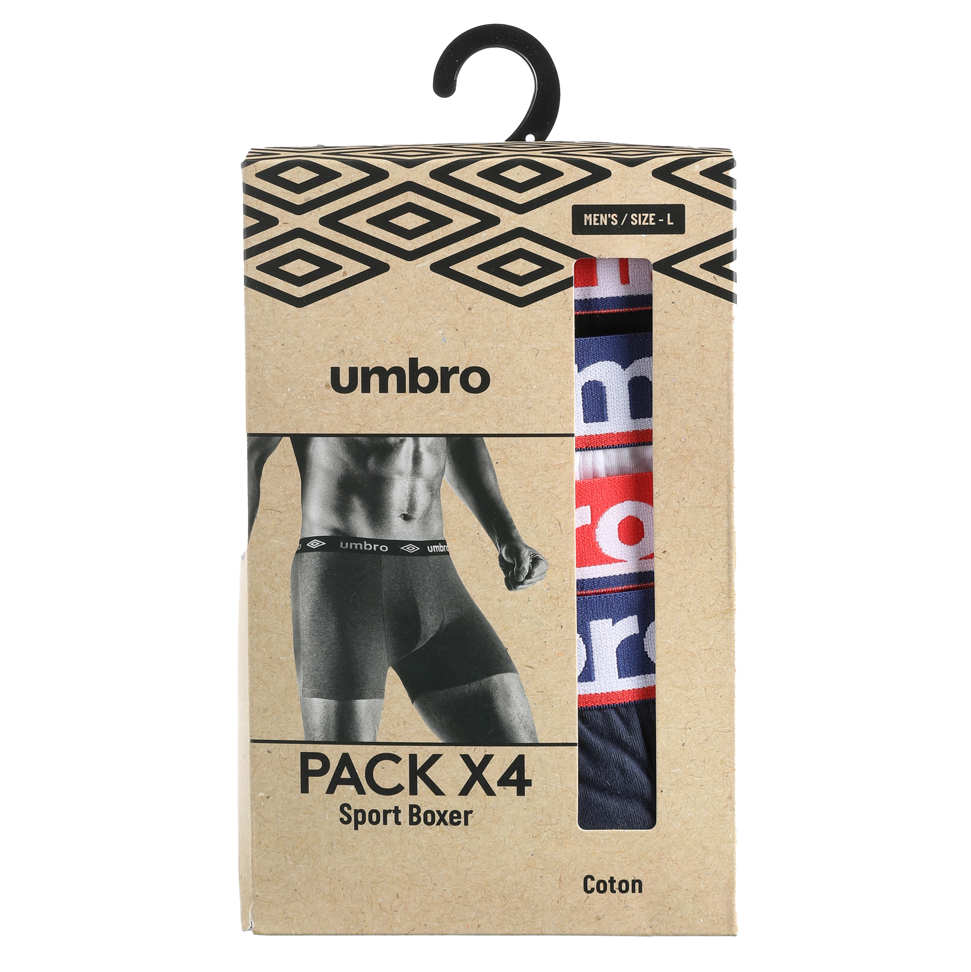 Lot de 4 boxers en coton  - Gris clair