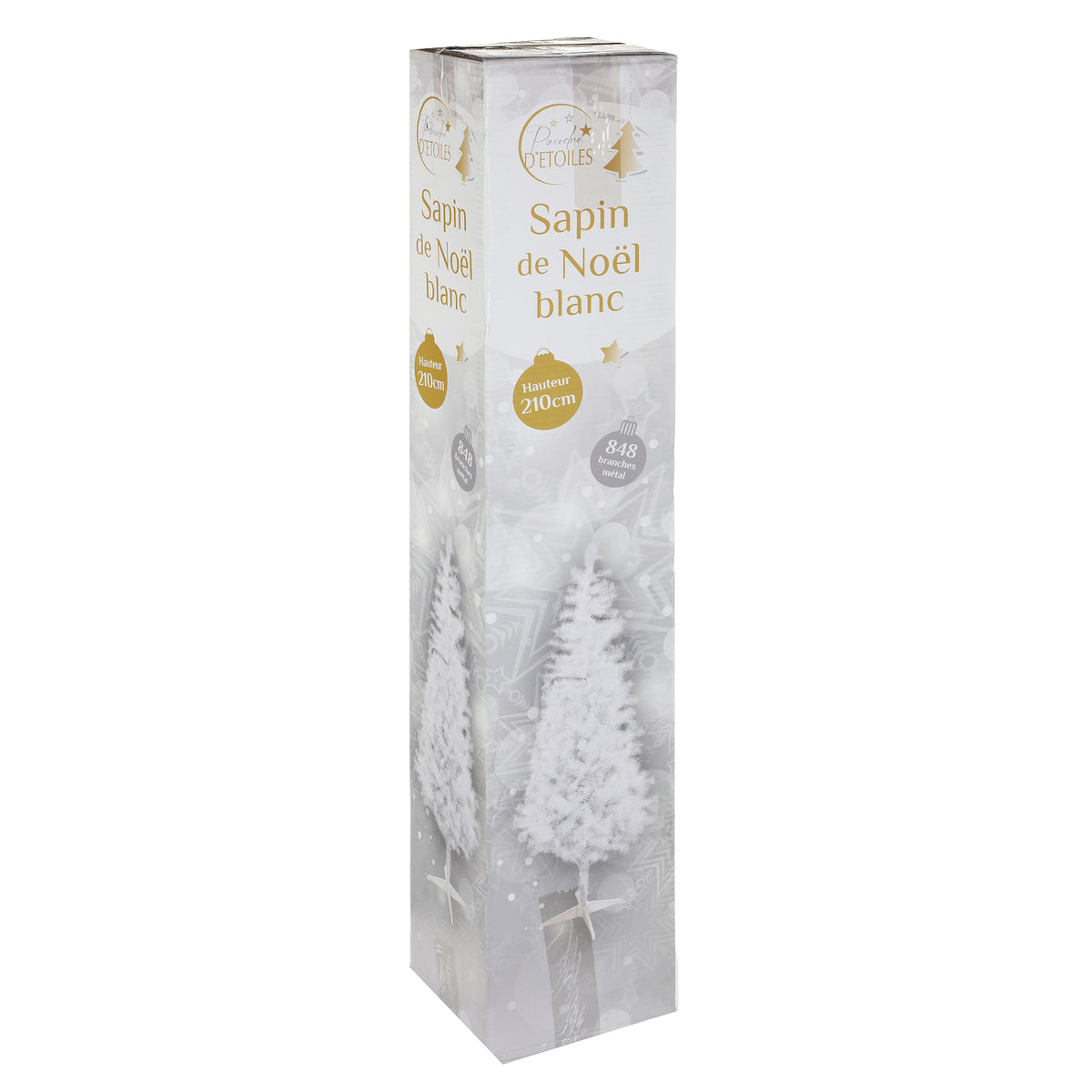 Sapin artificiel blanc 2.10m