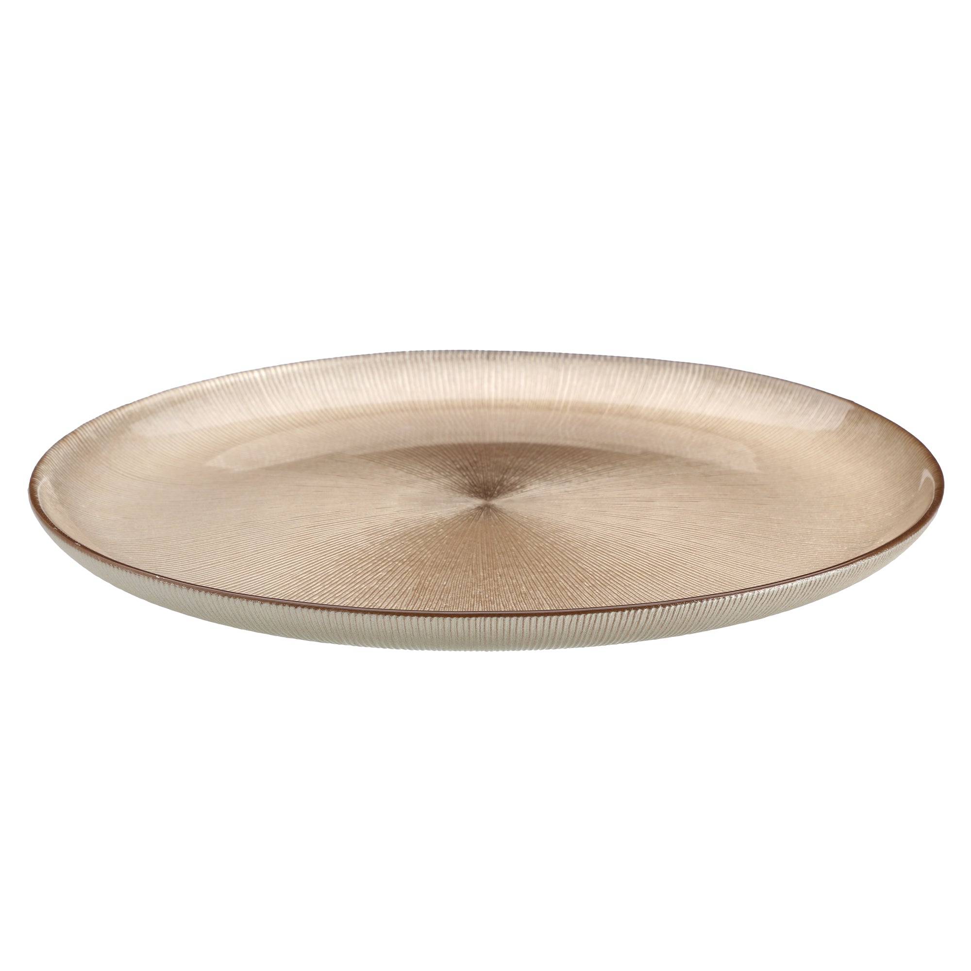 Assiette de présentation Noël 33 cm - Or