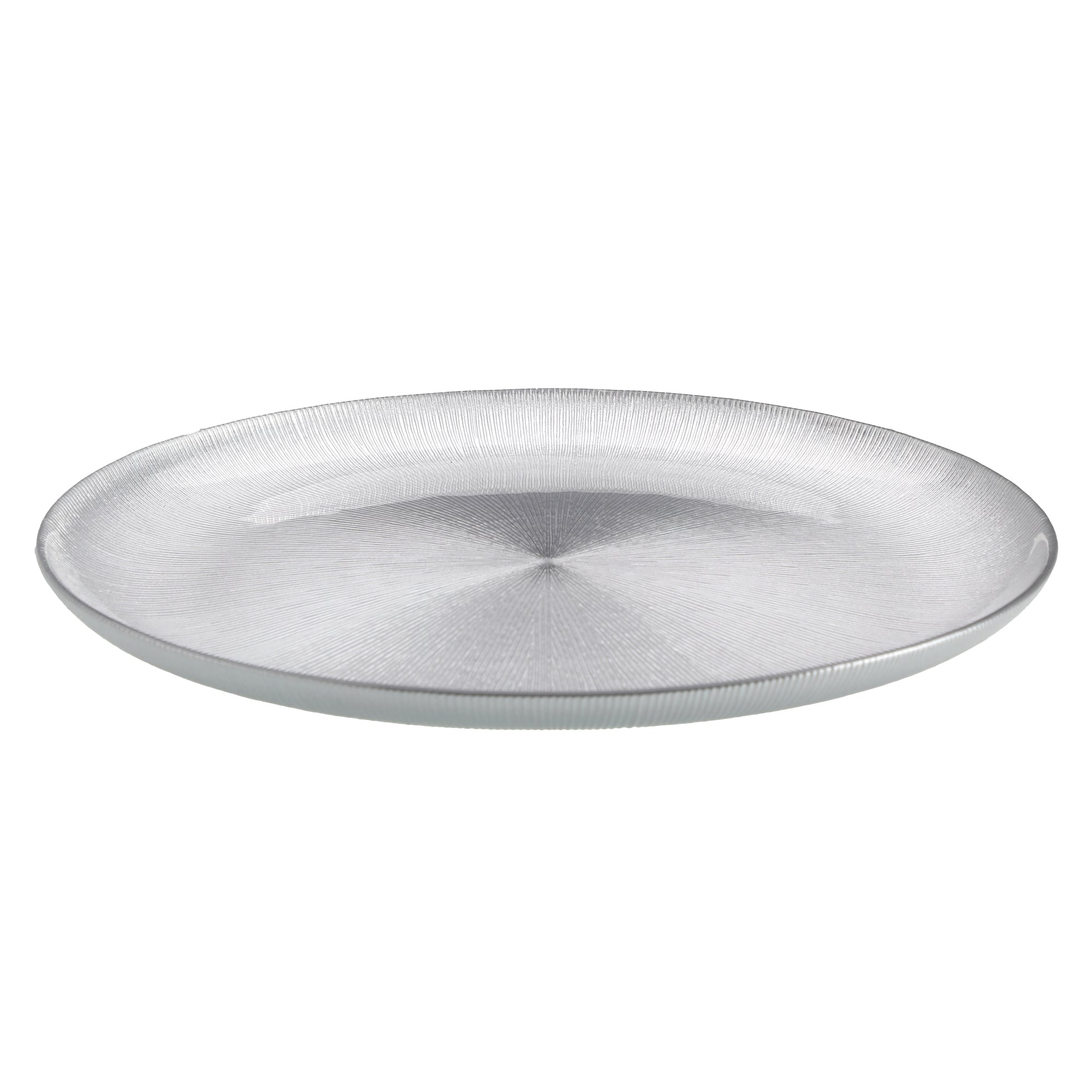 Assiette de présentation Noël 33 cm - Argent