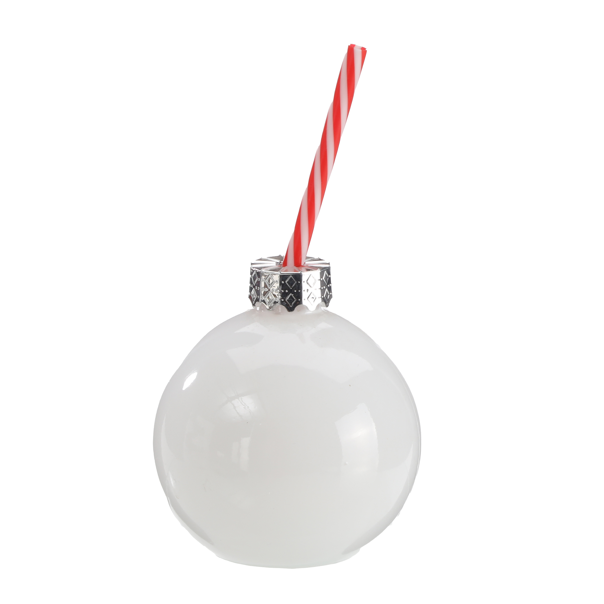 Jar forme boule de Noël  - Rouge