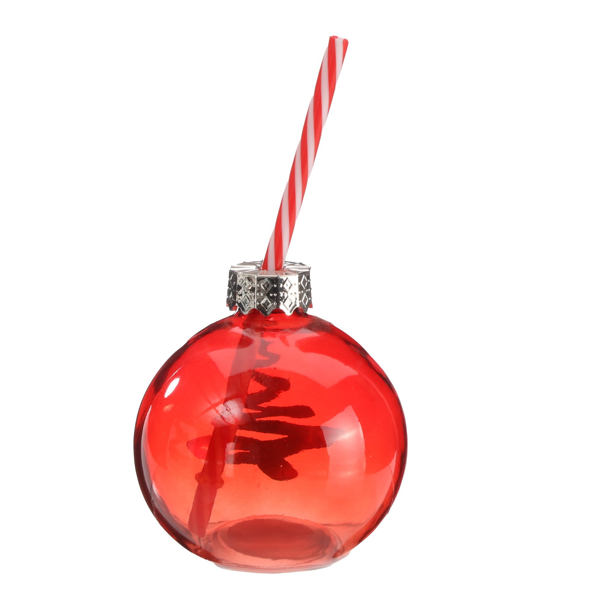 Jar forme boule de Noël  - Blanc