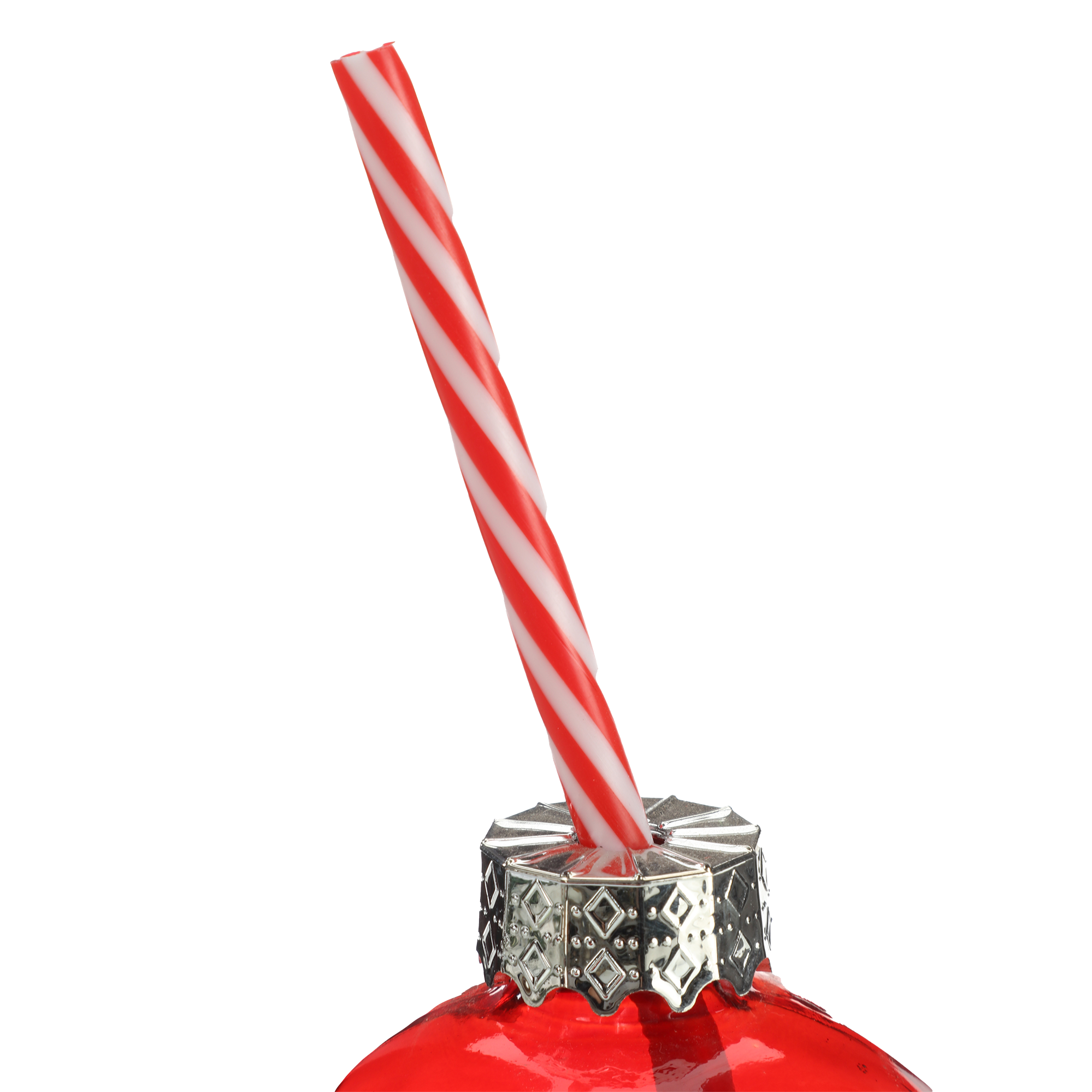 Jar forme boule de Noël  - Blanc