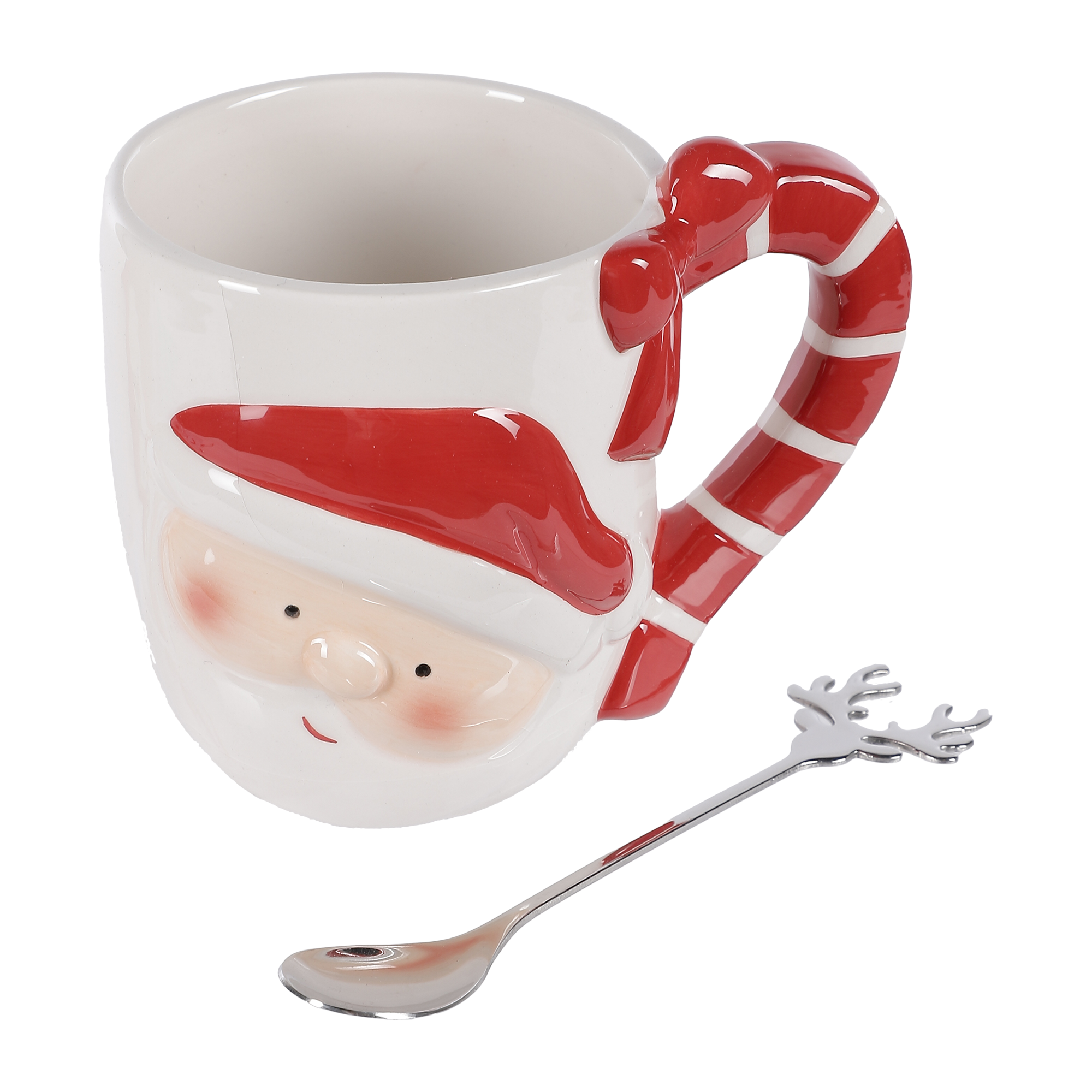 Mug Père Noël + petite cuillère Renne