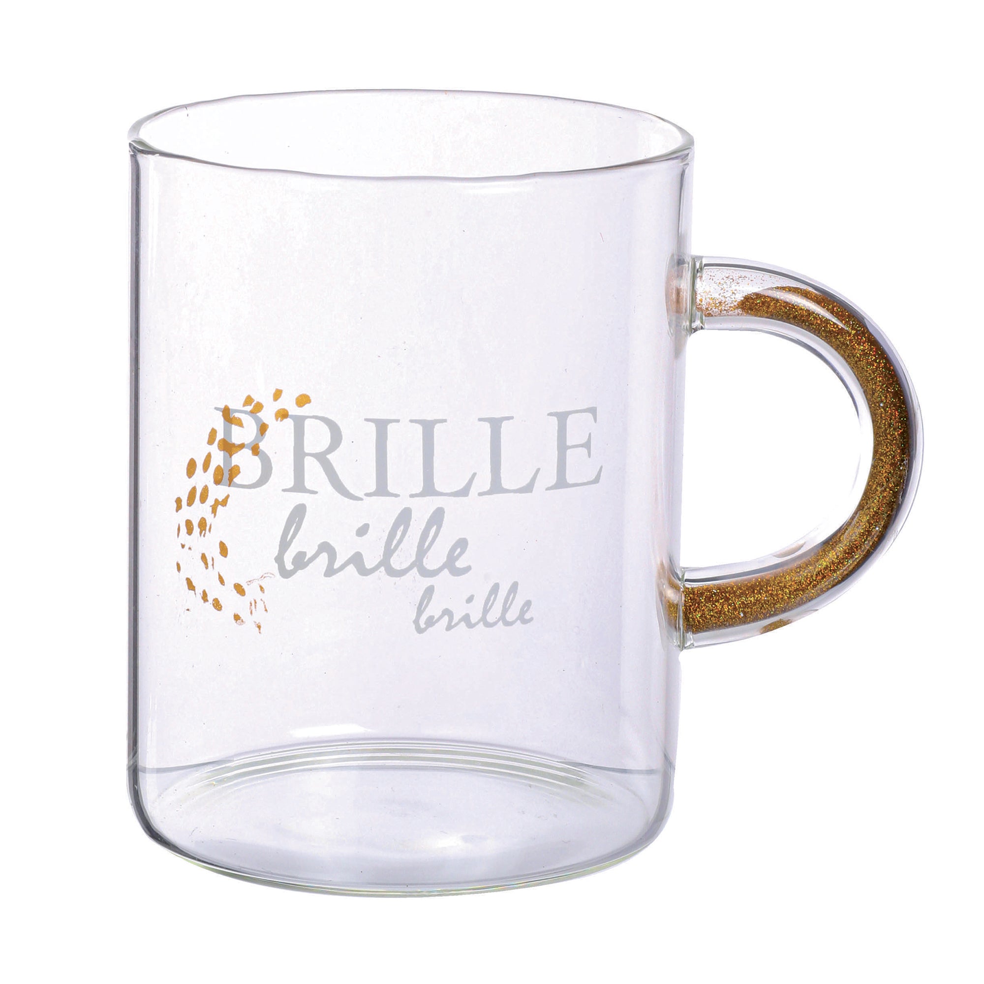 2 tasses à message dorée ou argentée