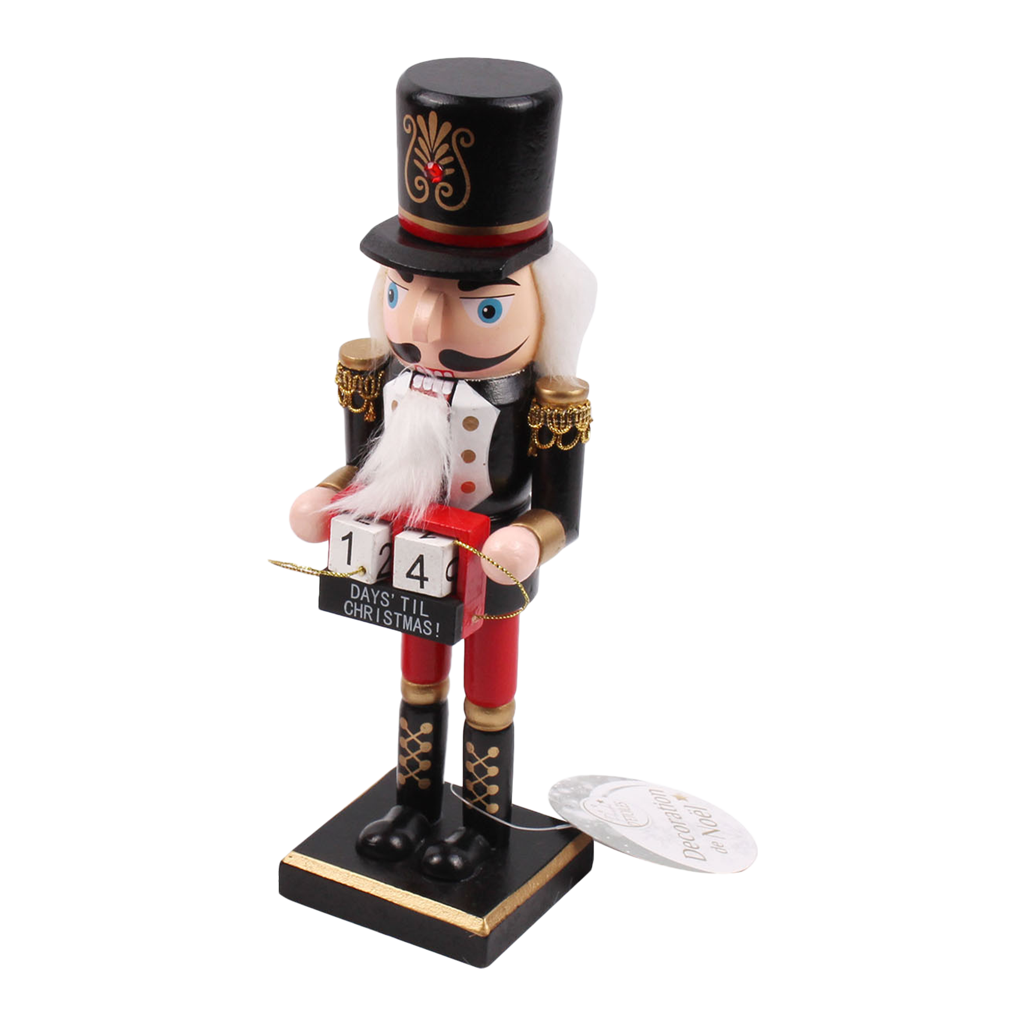 Calendrier casse-noisette 25cm - Noir