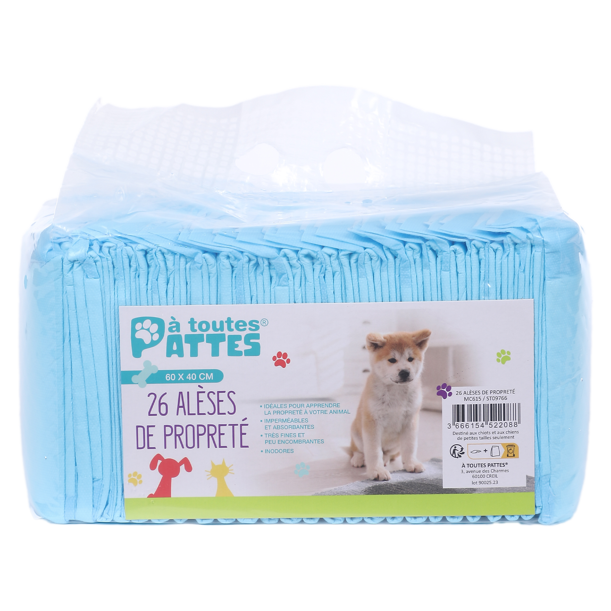 26 alèses de propreté pour chiot