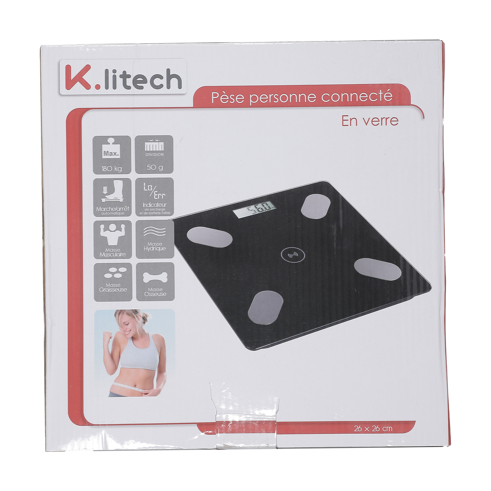 Pèse personne connecté écran LCD