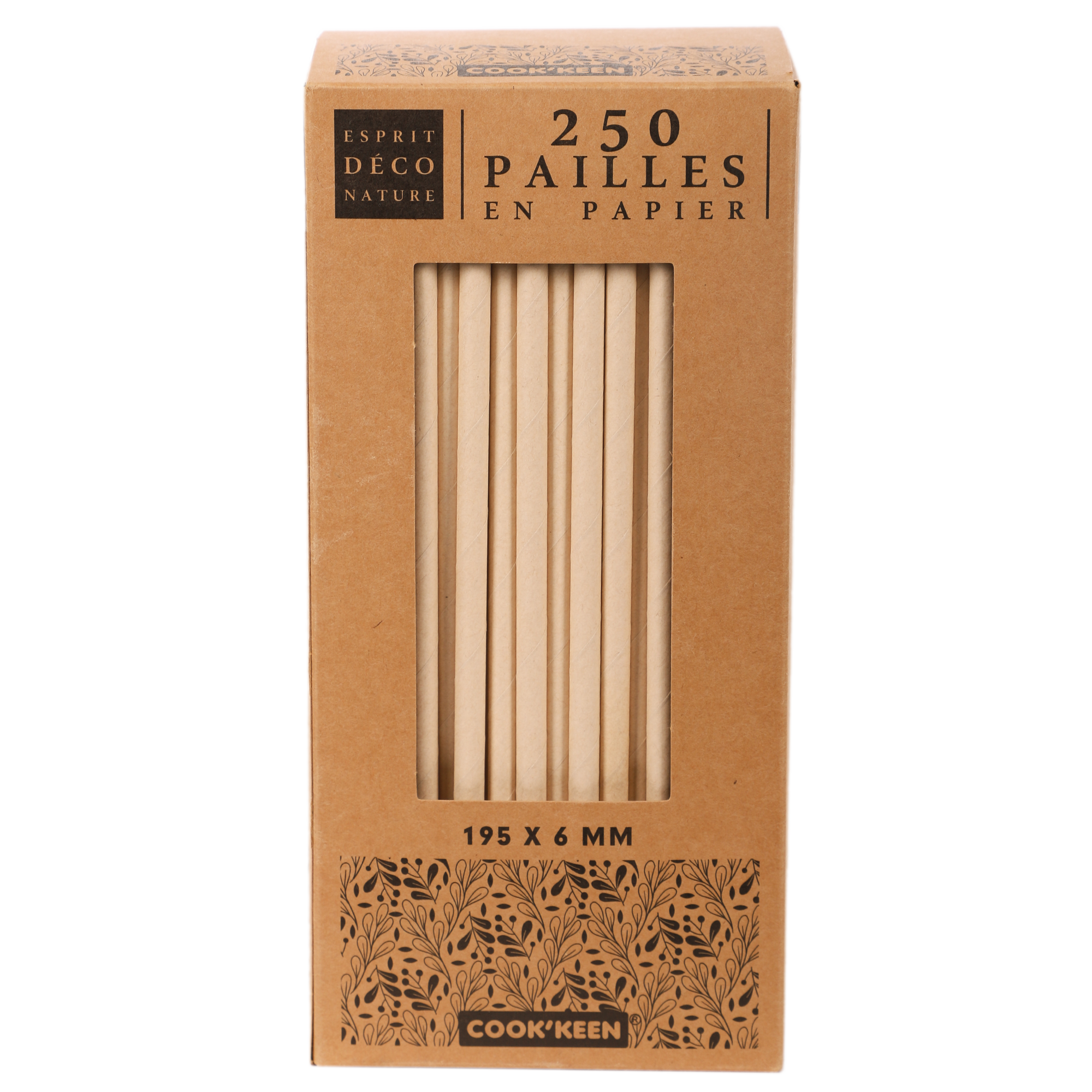 Paille kraft naturel