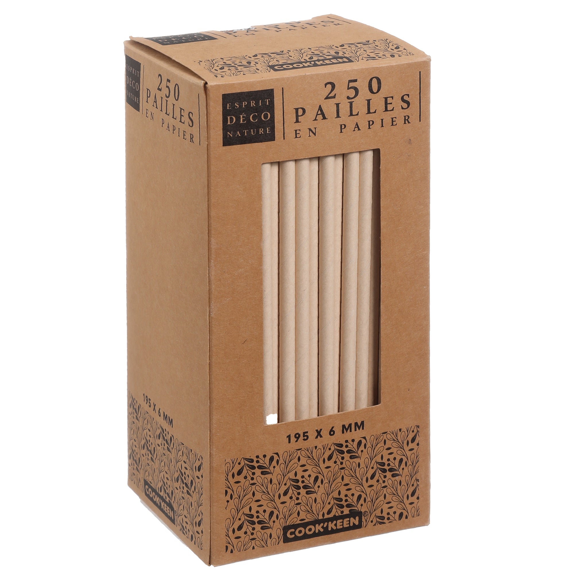 Paille kraft naturel