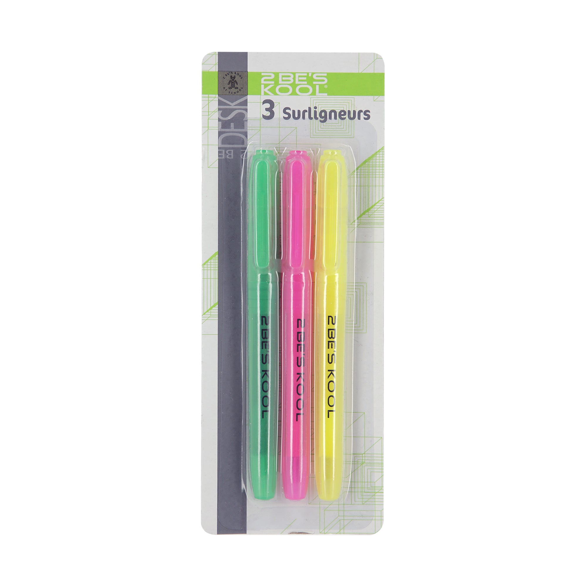 3 surligneurs