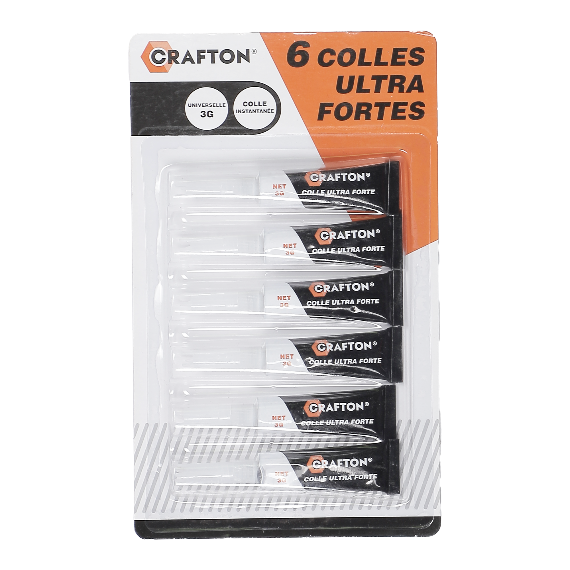 6 tubes de colle extra forte