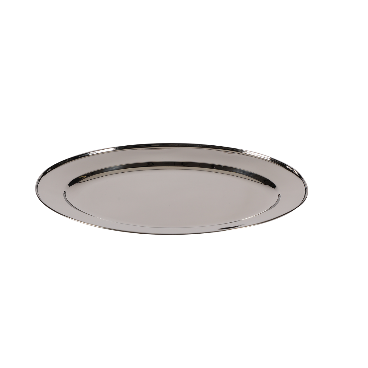 Plat de présentation oval en inox