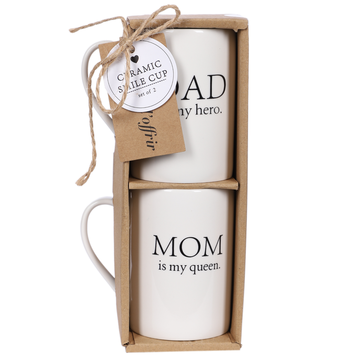 2 tasses en céramique - Beige