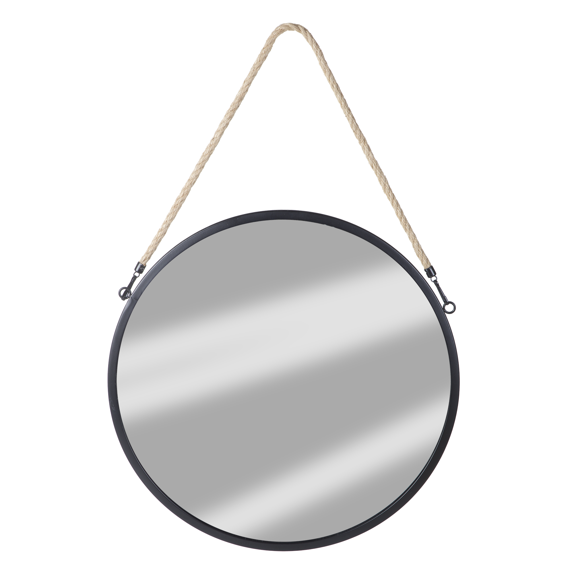 Miroir en métal accroche corde