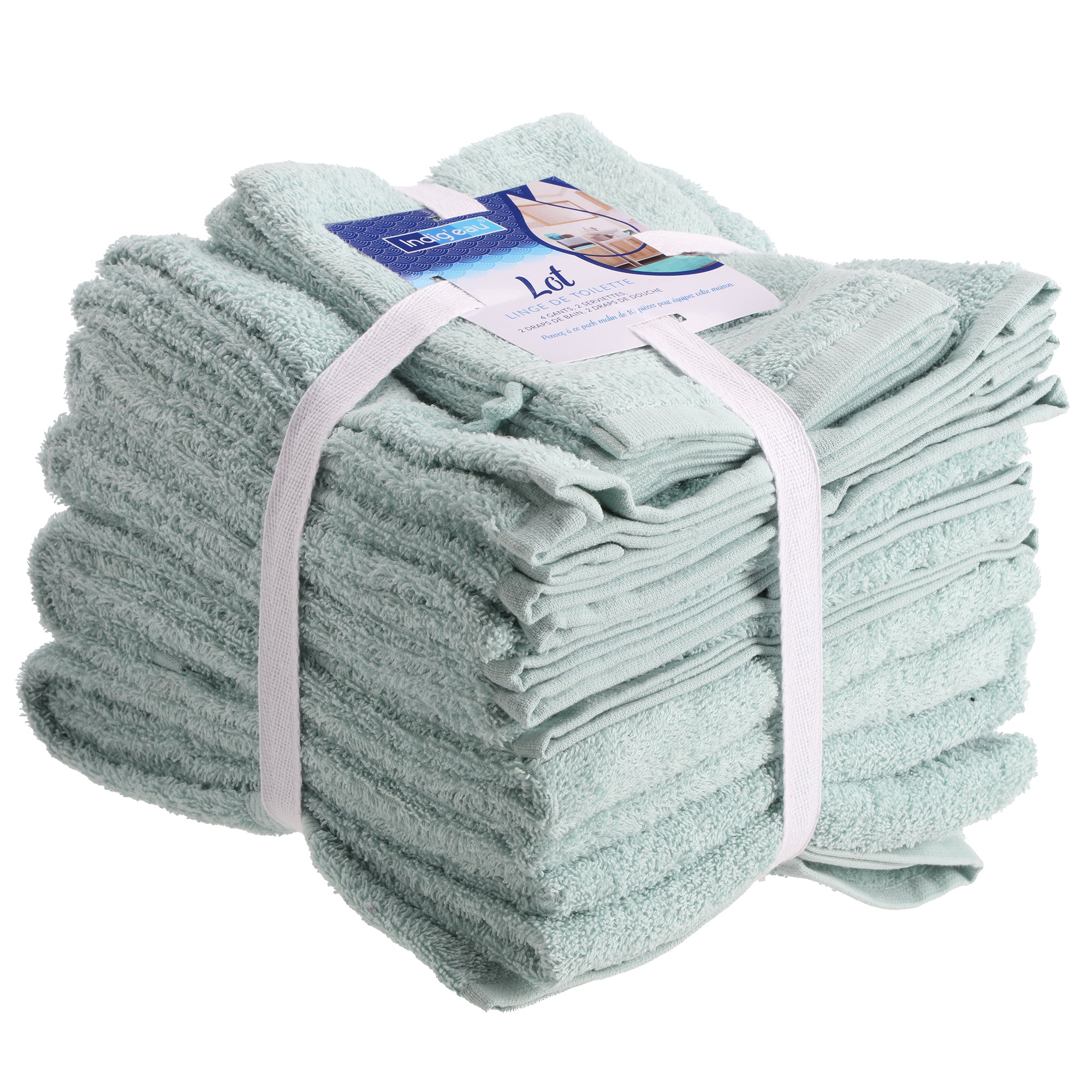 Lot de 10 linges de toilette