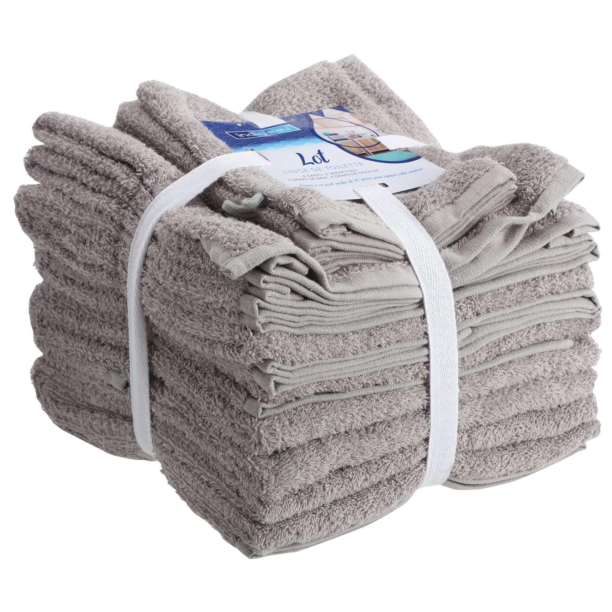 Lot de 10 linges de toilette