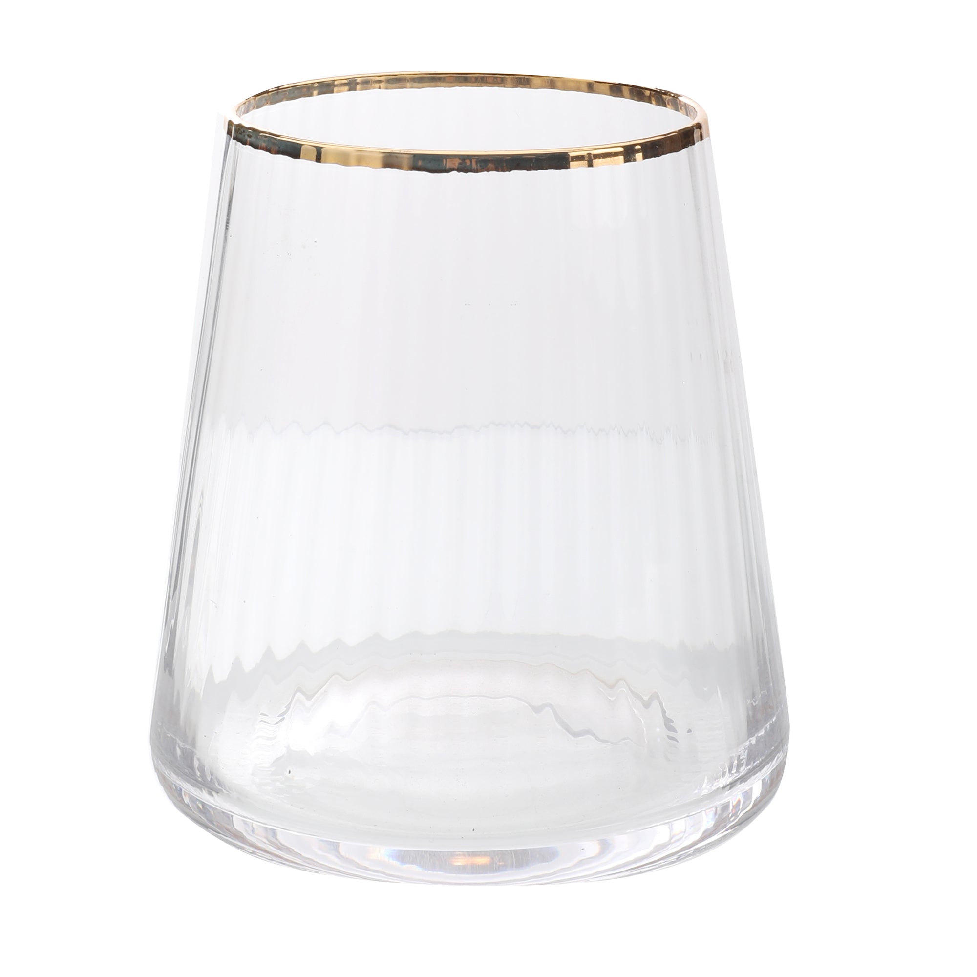 3 verres à eau bord doré