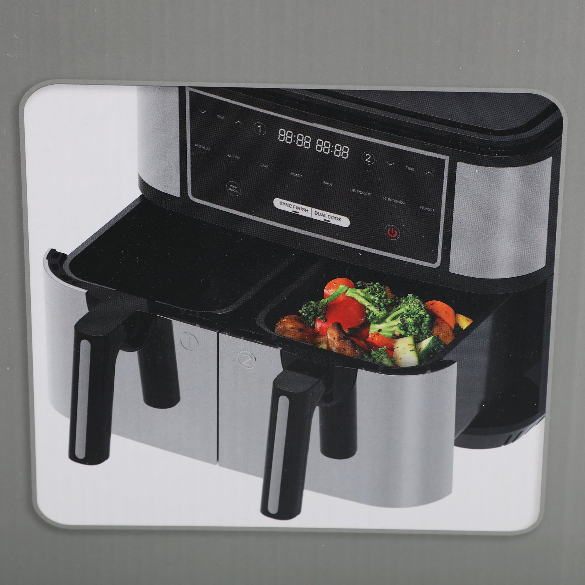 Friteuse sans huile 2 compartiments 4,5Lx2