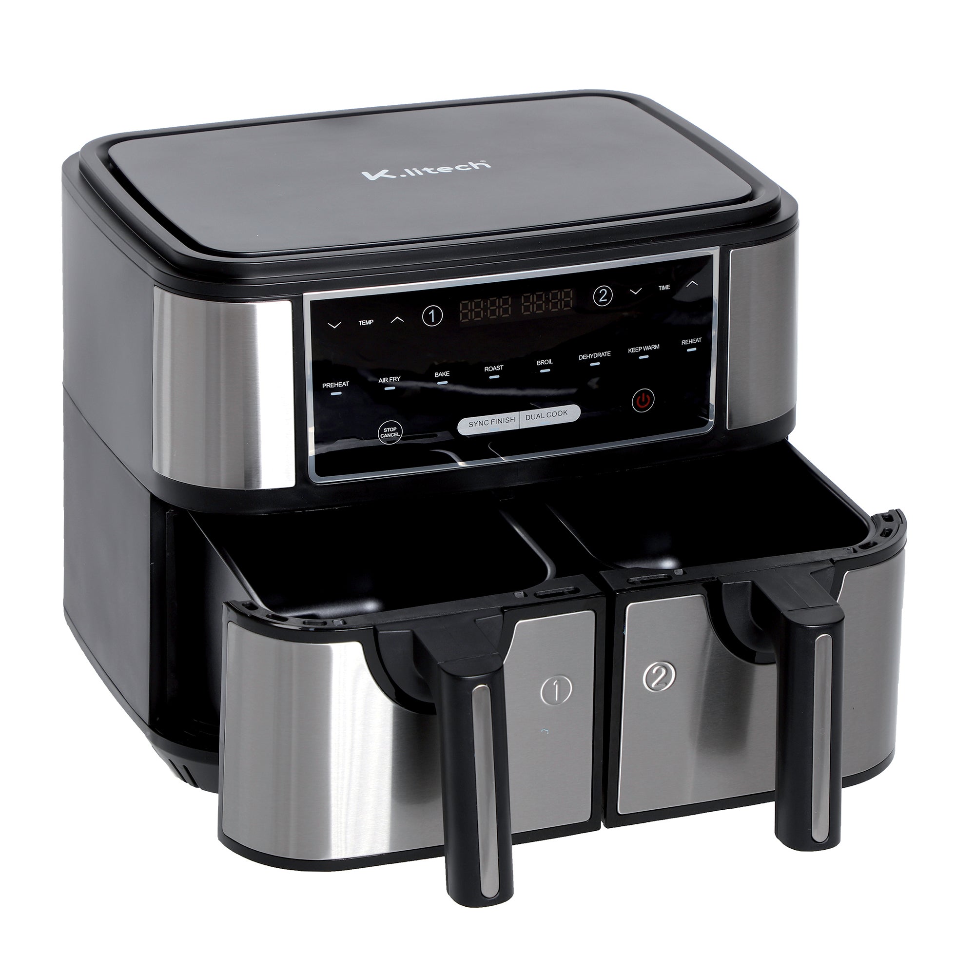 Friteuse sans huile 2 compartiments 4,5Lx2
