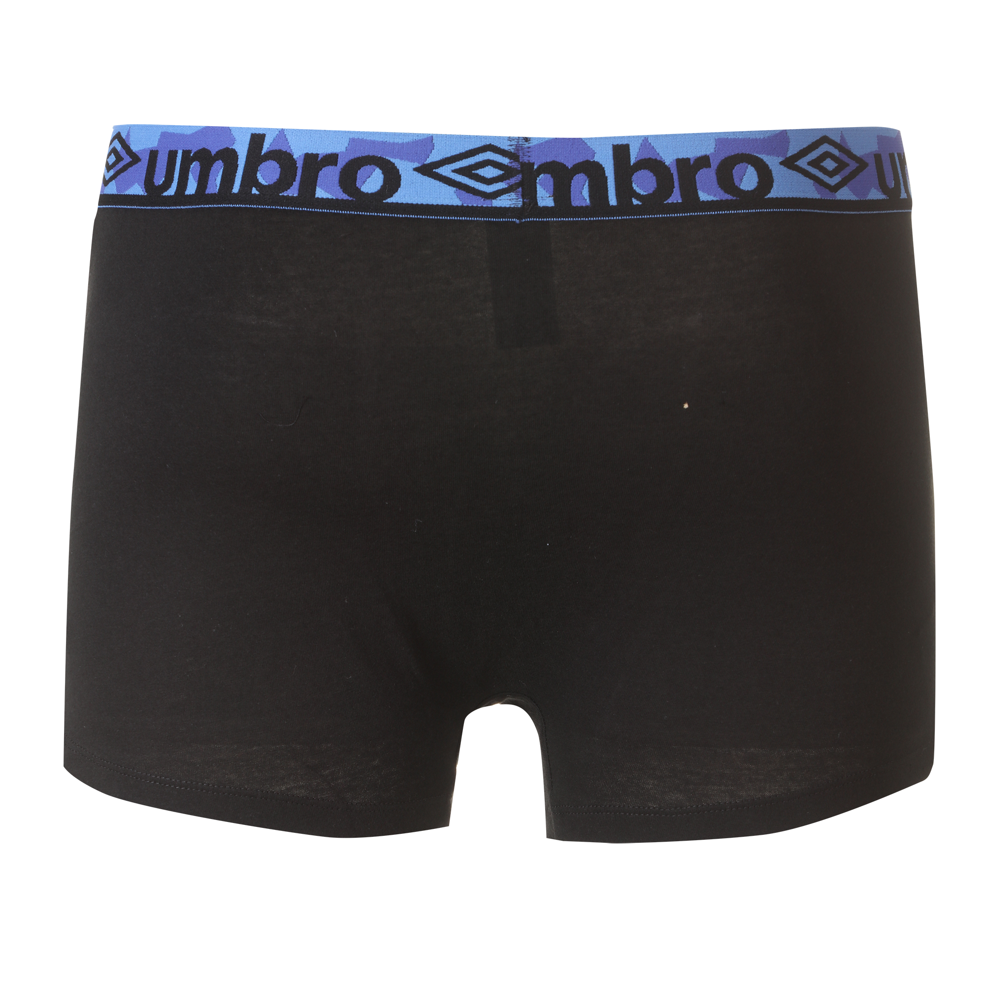 4 boxers unis en coton - Noir