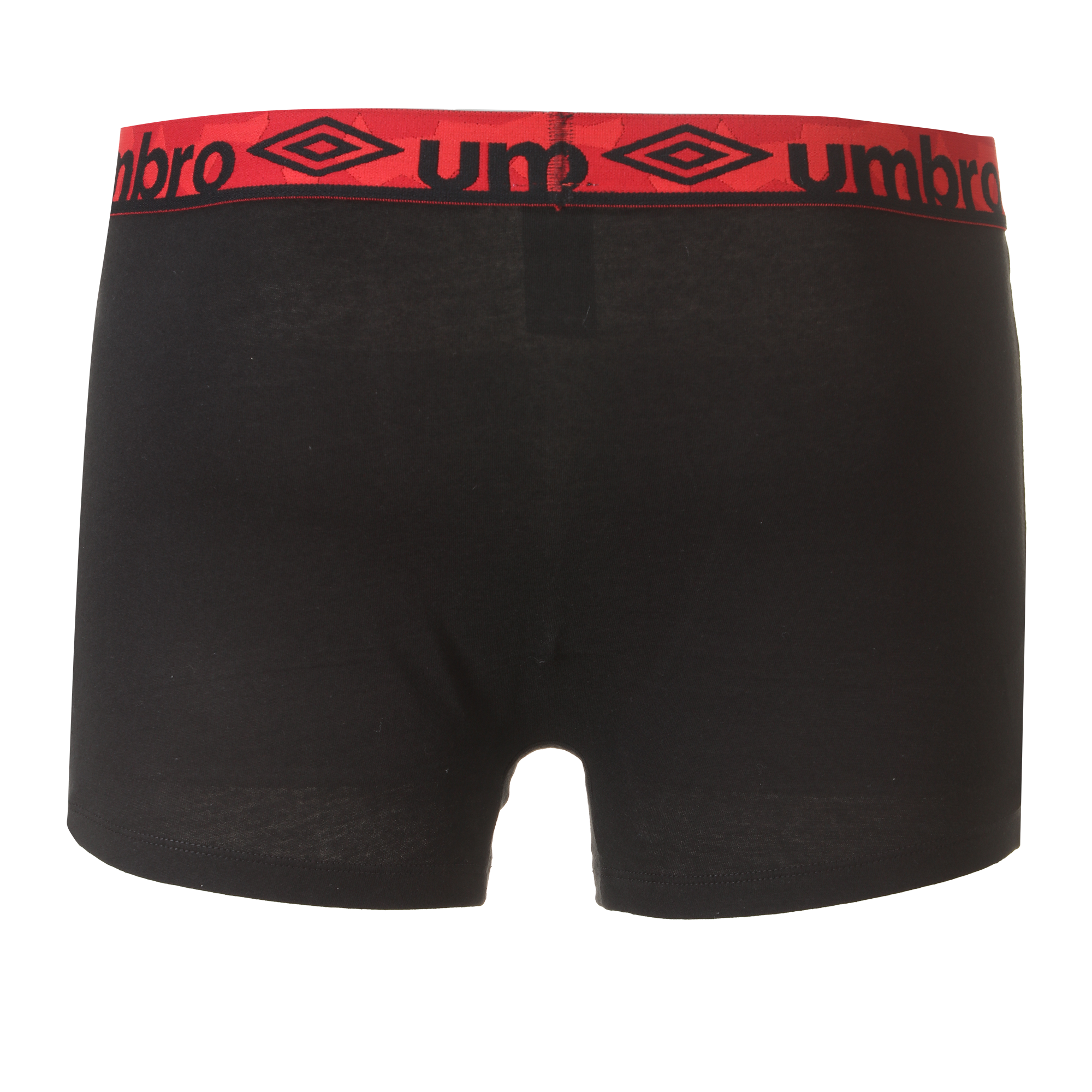 4 boxers unis en coton - Noir