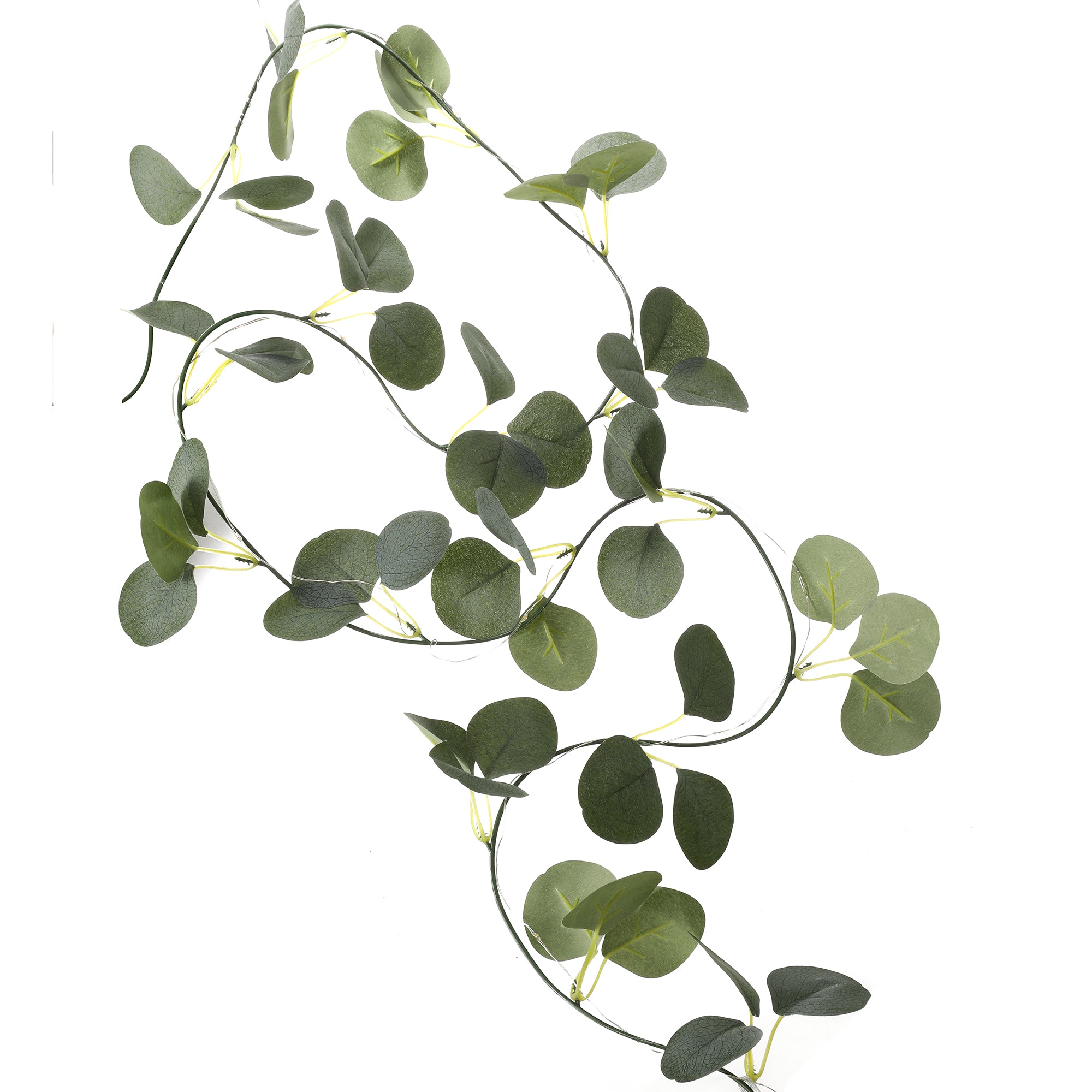Guirlande solaire d'eucalyptus artificielle 2m