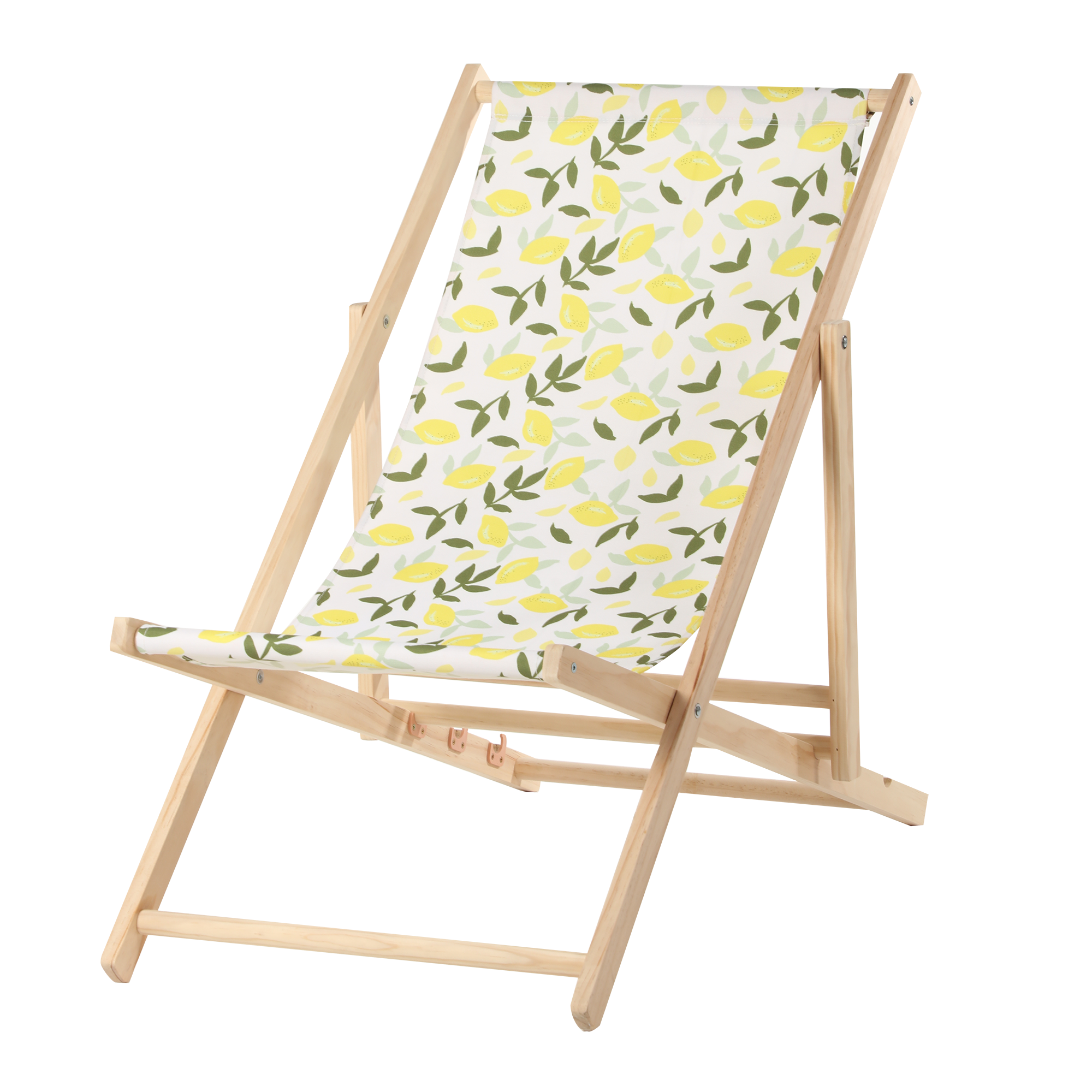 Fauteuil chilienne en bois  - Imprimé