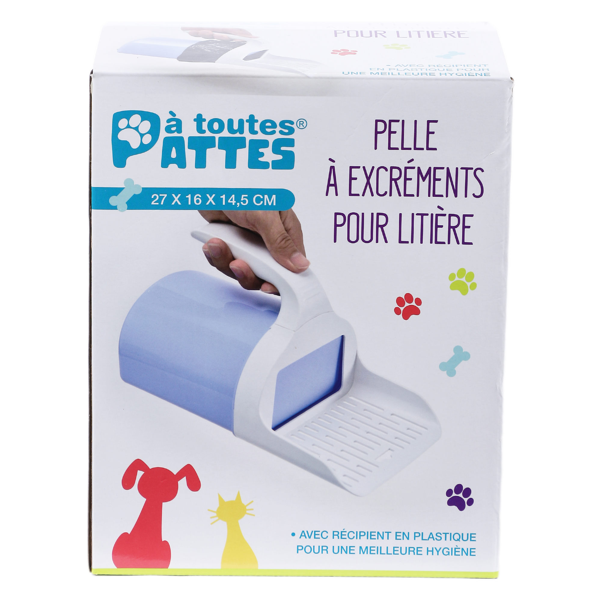 Pelle à excréments pour litière