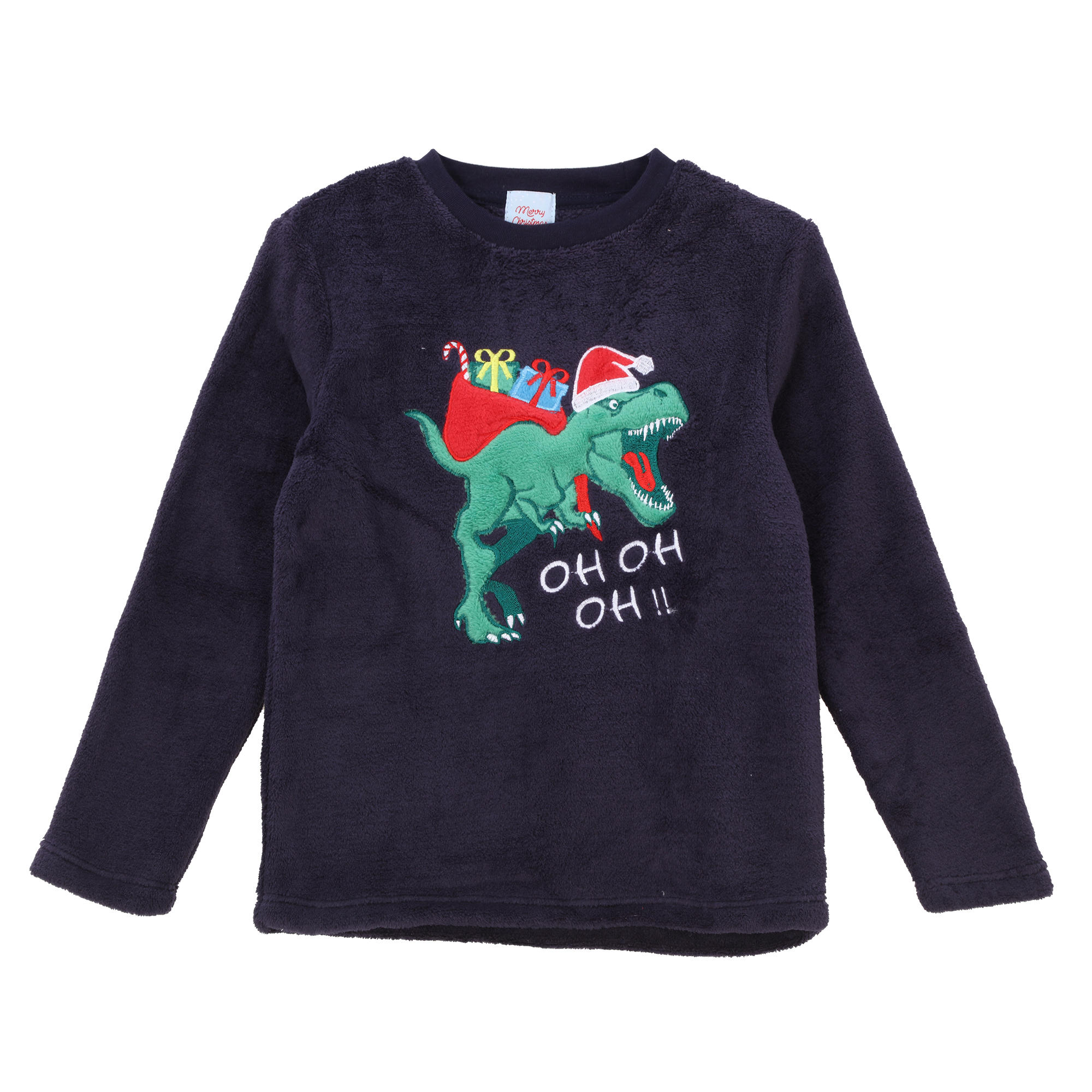 Pyjama de Noël coral fleece 3/12 ans - Bleu foncé