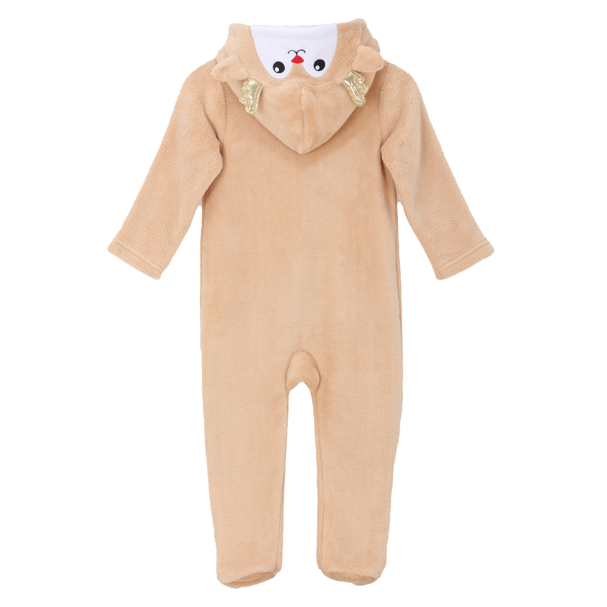 Surpyjama de Noël en coral fleece 3/36 mois - Marron