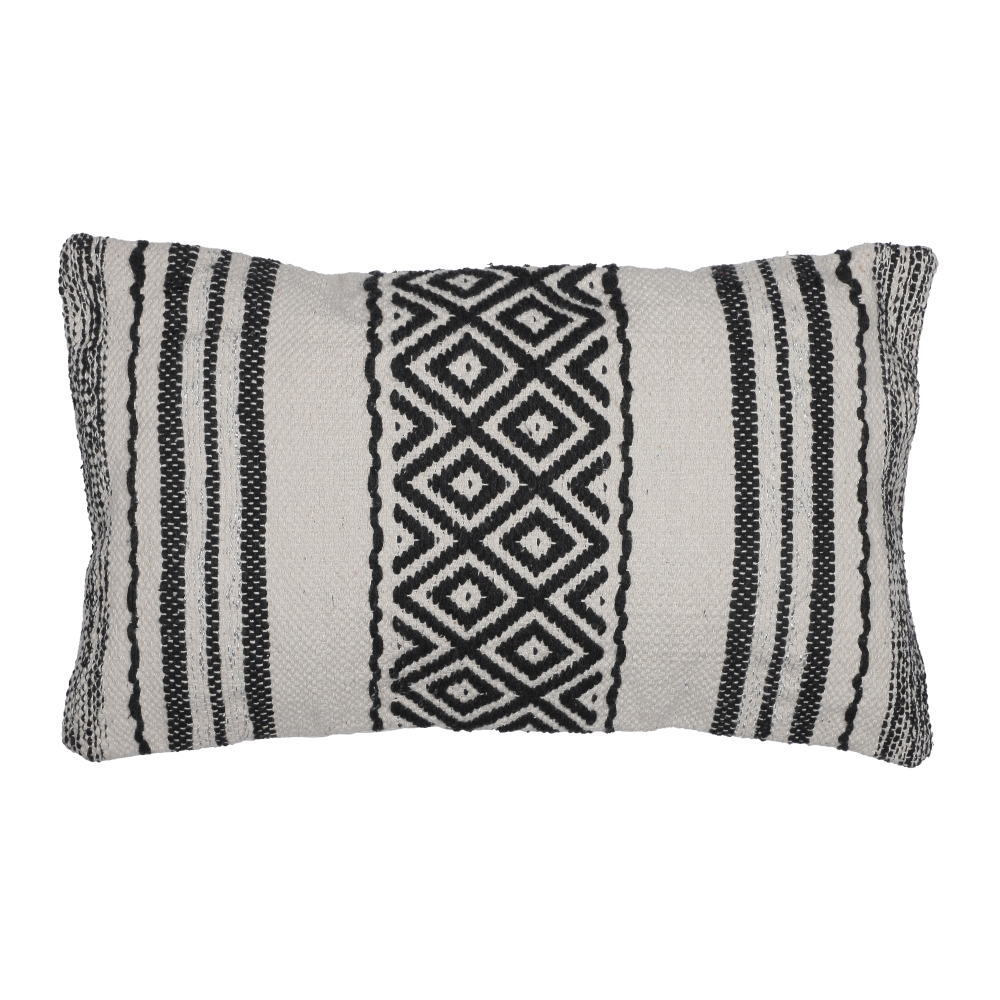Coussin coton fil métal