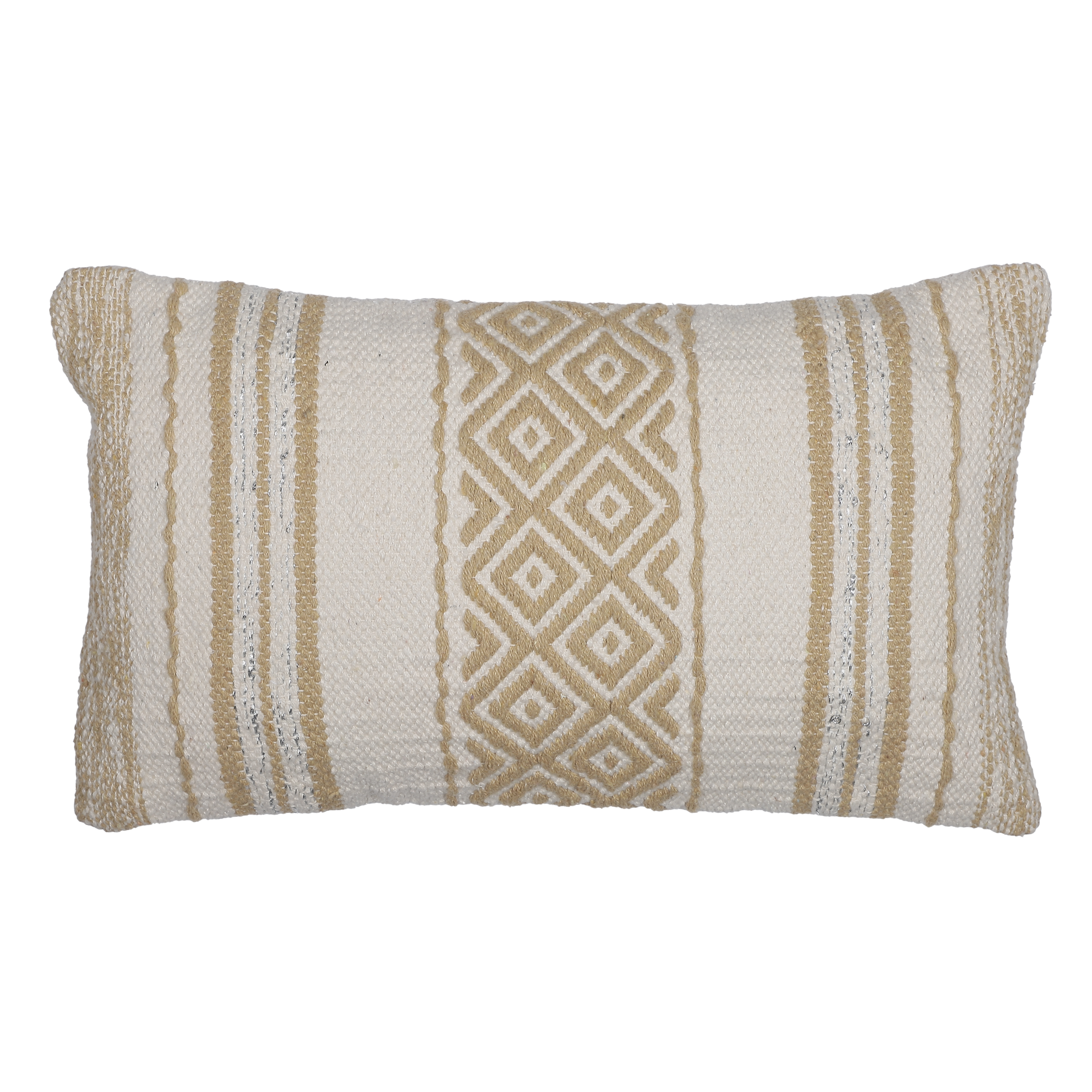 Coussin coton fil métal