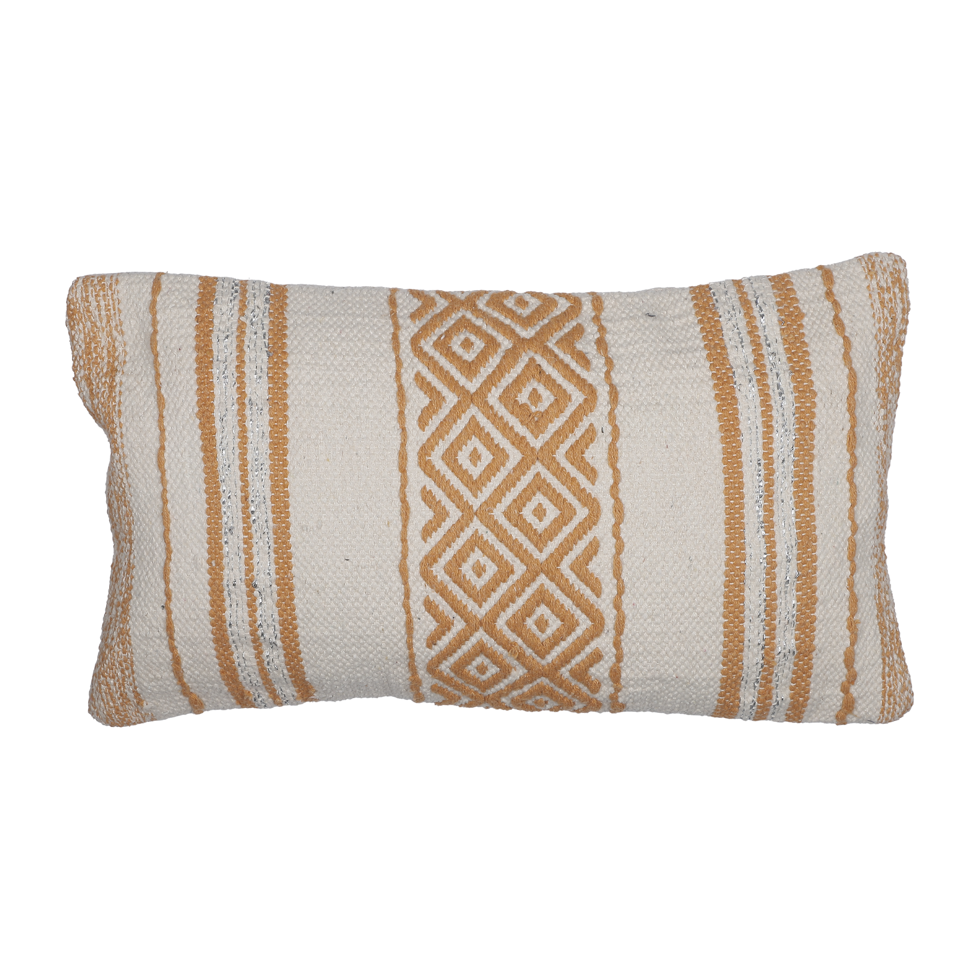 Coussin coton fil métal