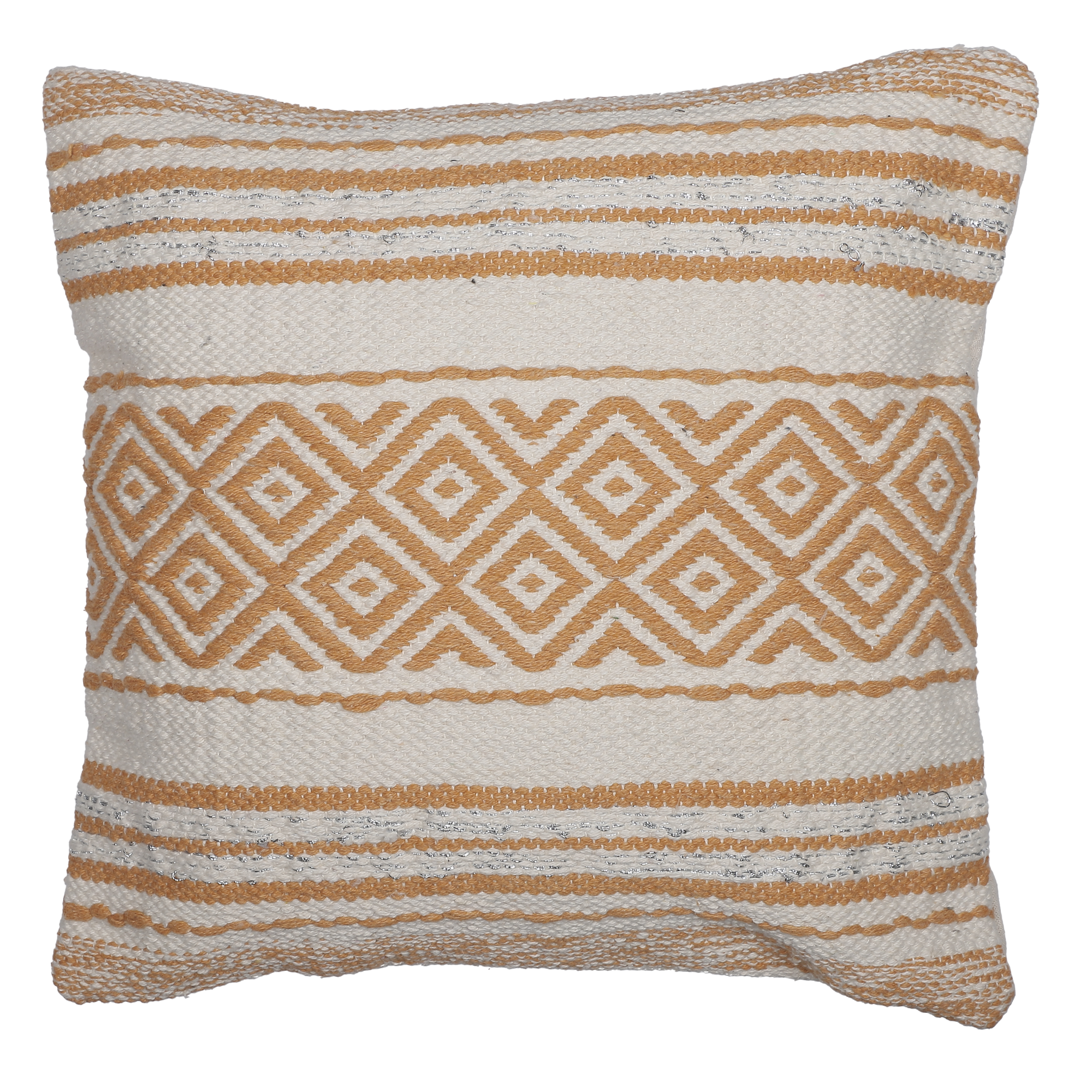 Coussin coton fil métal